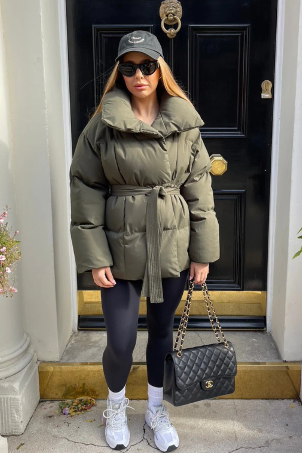 Alaska khaki short padded duvet button up coat - Image 6