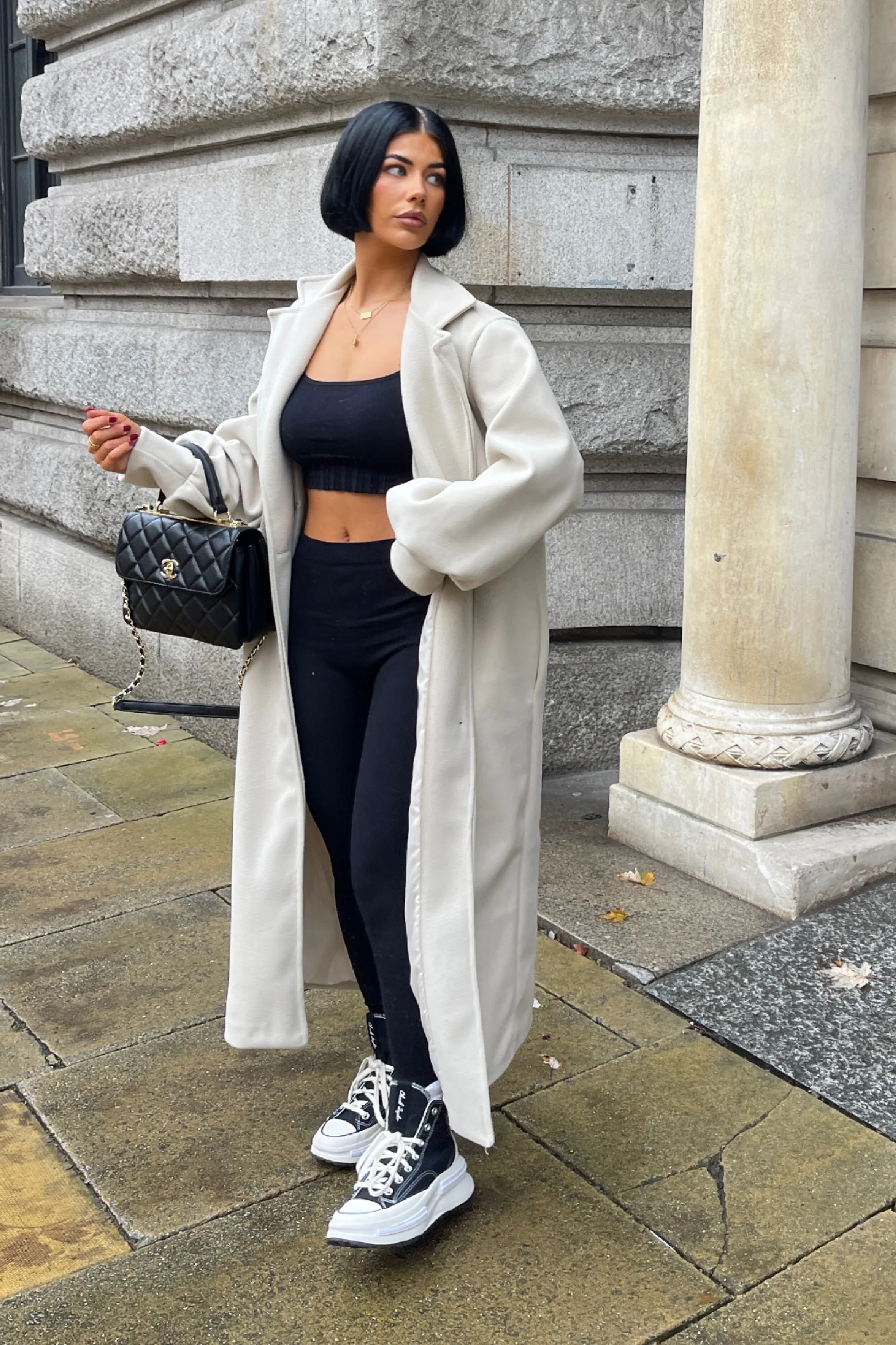 Claudia Black scoop neck long-sleeve activewear set - Image 5