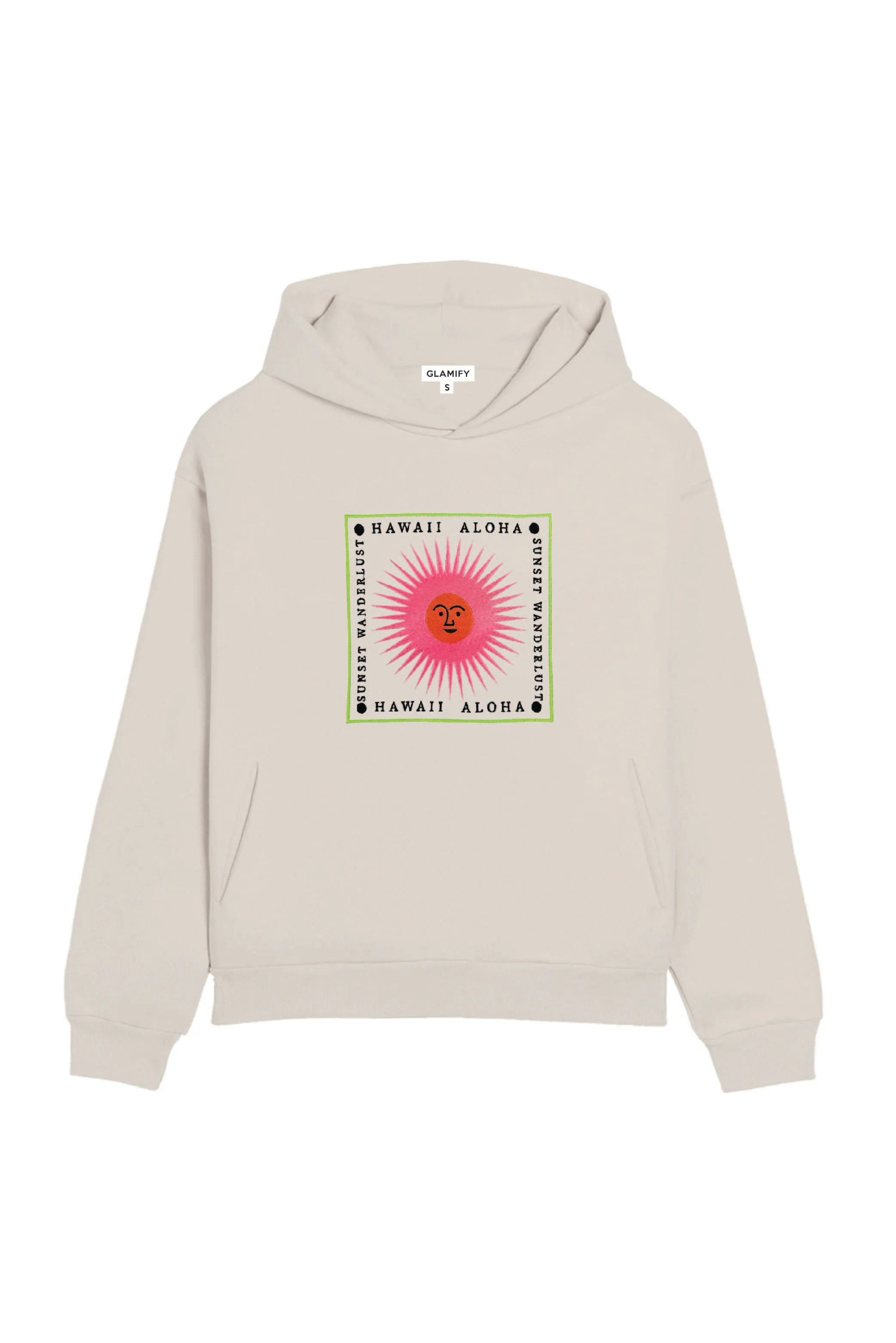 Aloha bone embroidered hoodie - Image 2