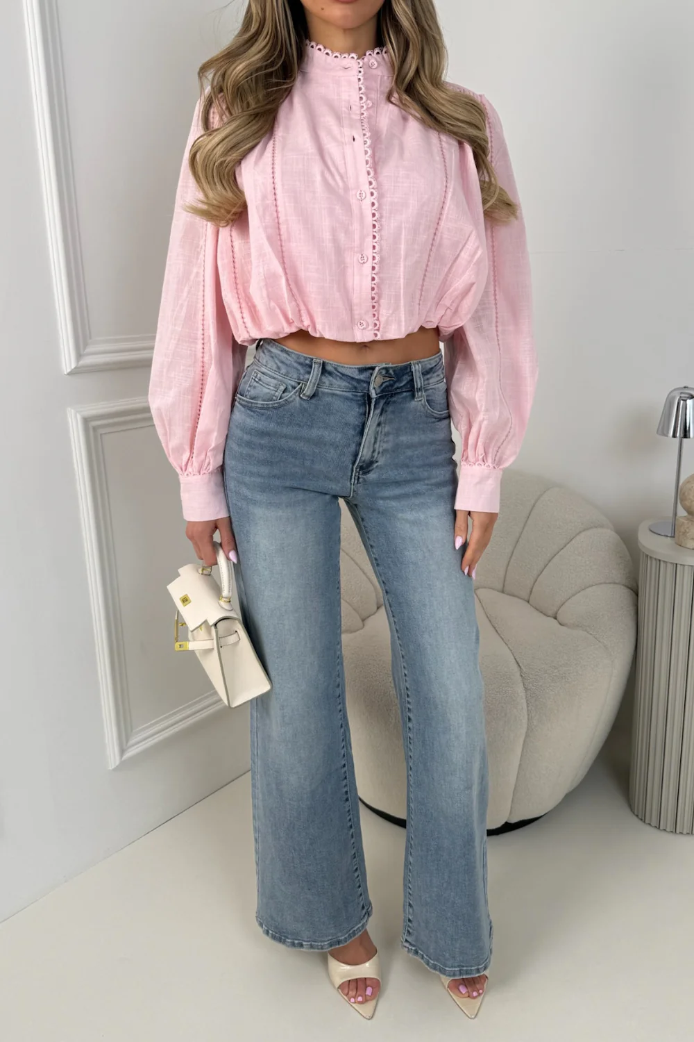 ANCER BLUE STRAIGHT LEG JEANS