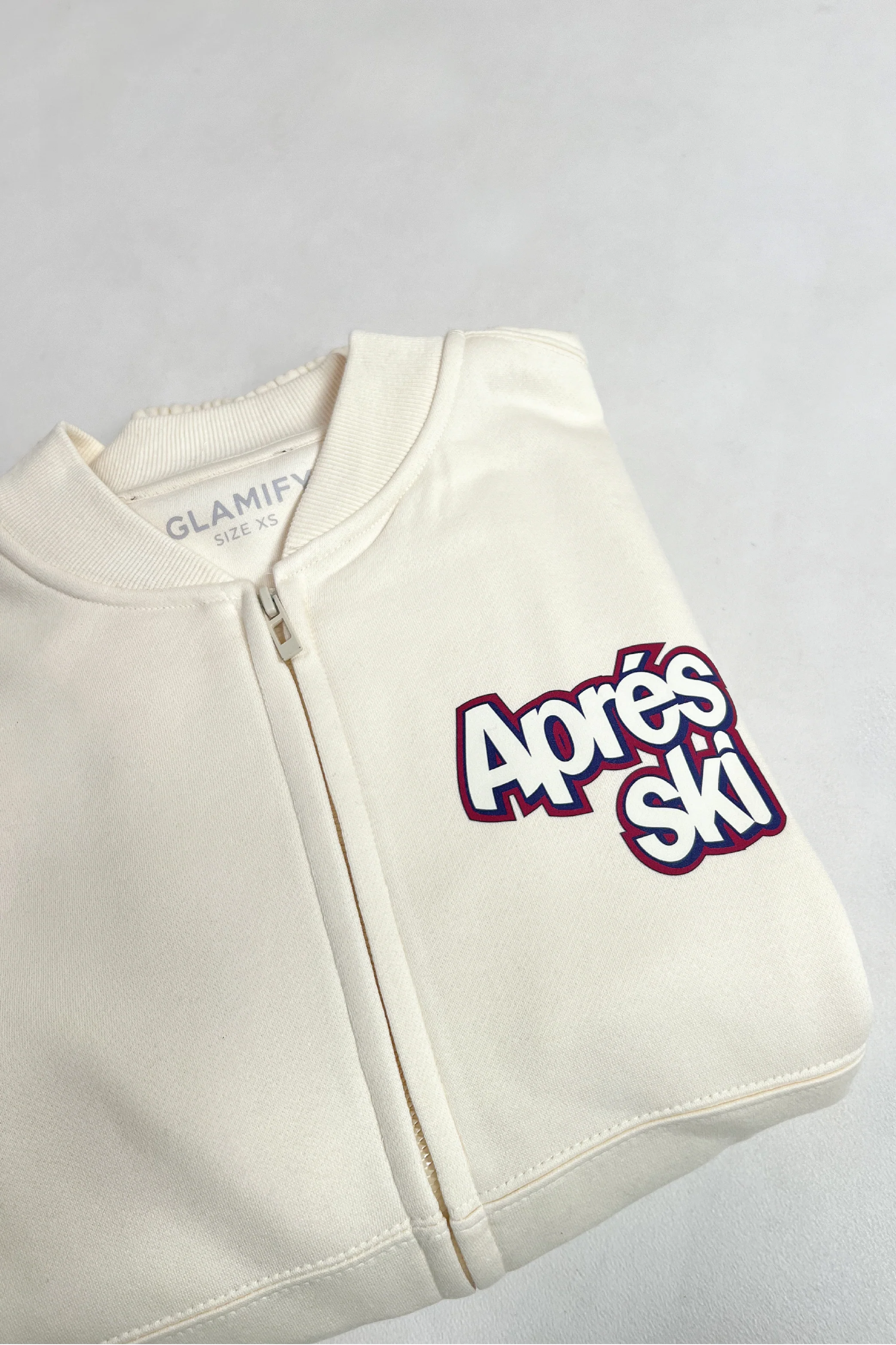 Apres Ski cream bomber jogger loungewear - Image 3