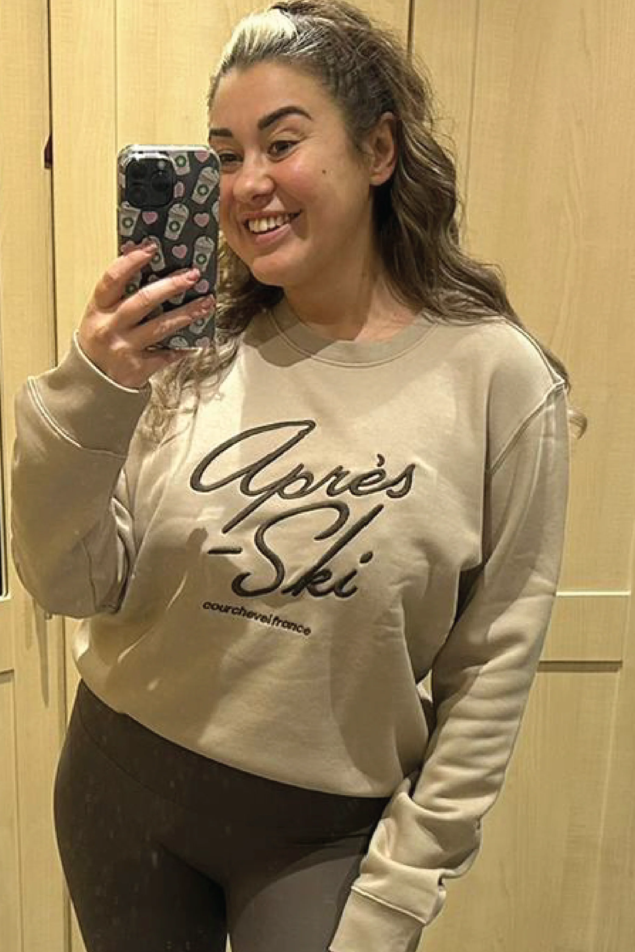 Apres Ski sand embroidered sweater - Image 2