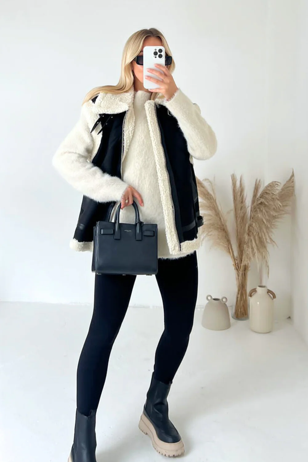 Ashley black aviator gilet - Image 5