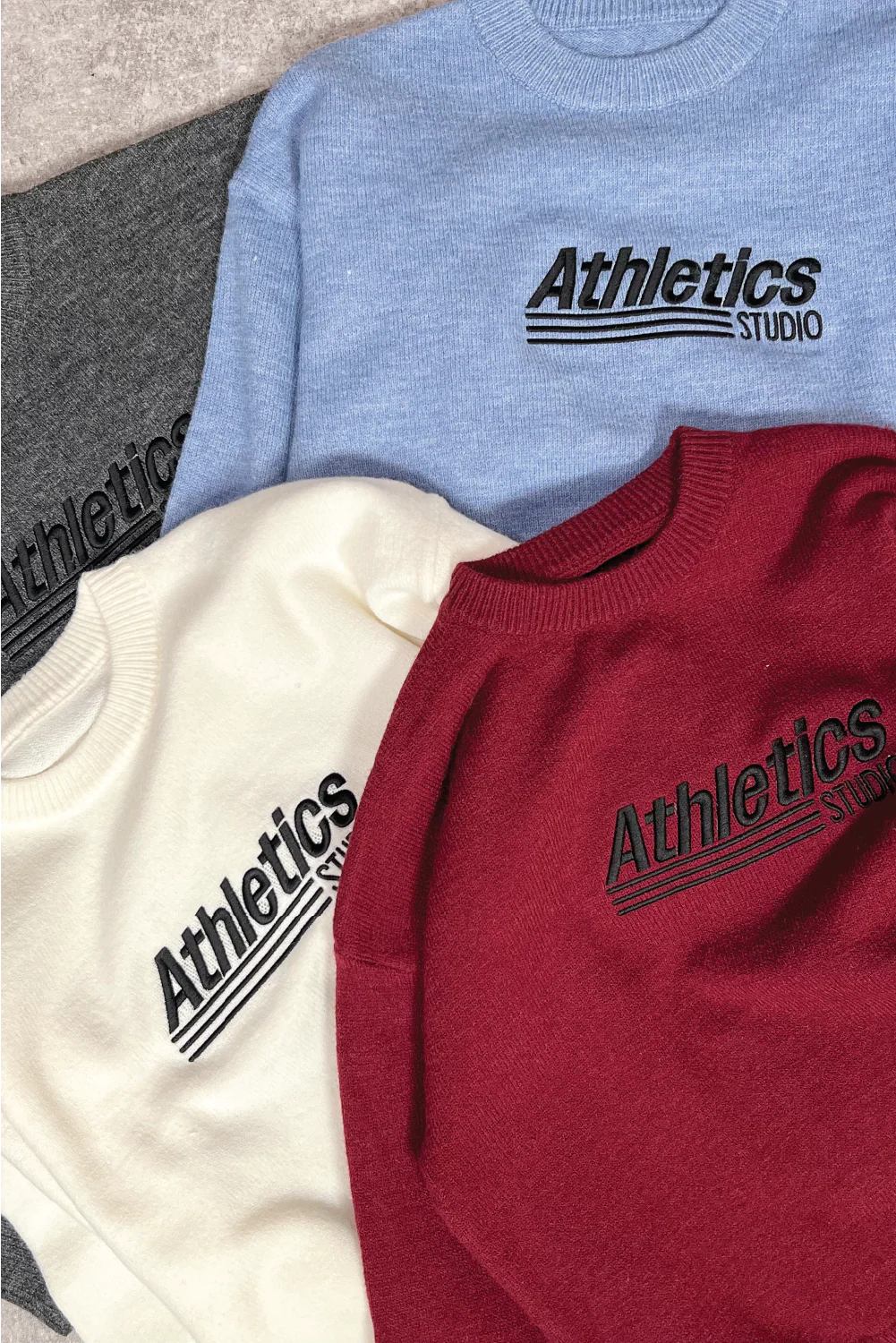 Athletics blue knit sweater - Image 2