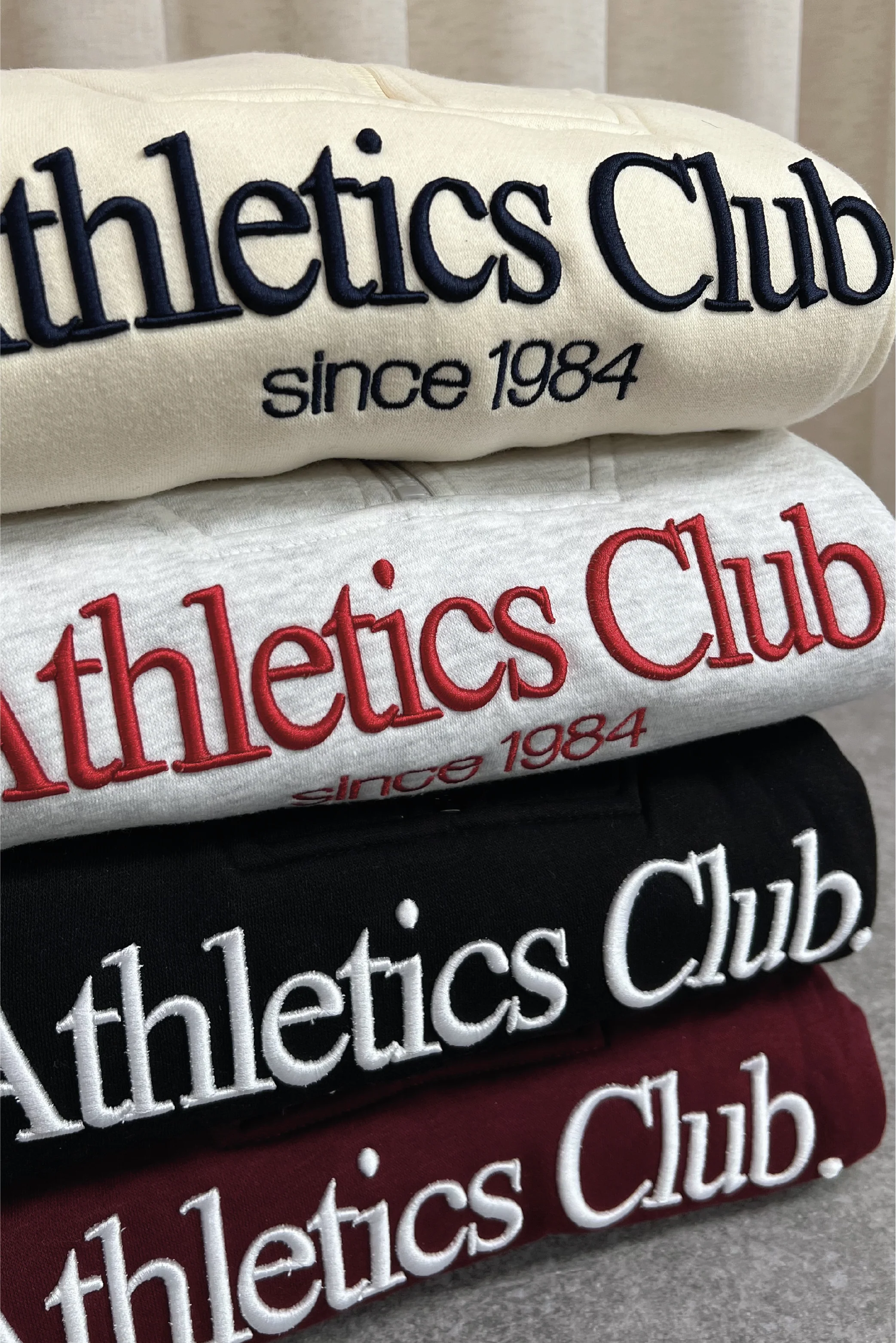 Athletics club black 3/4 zip sweater straight leg loungewear - Image 6