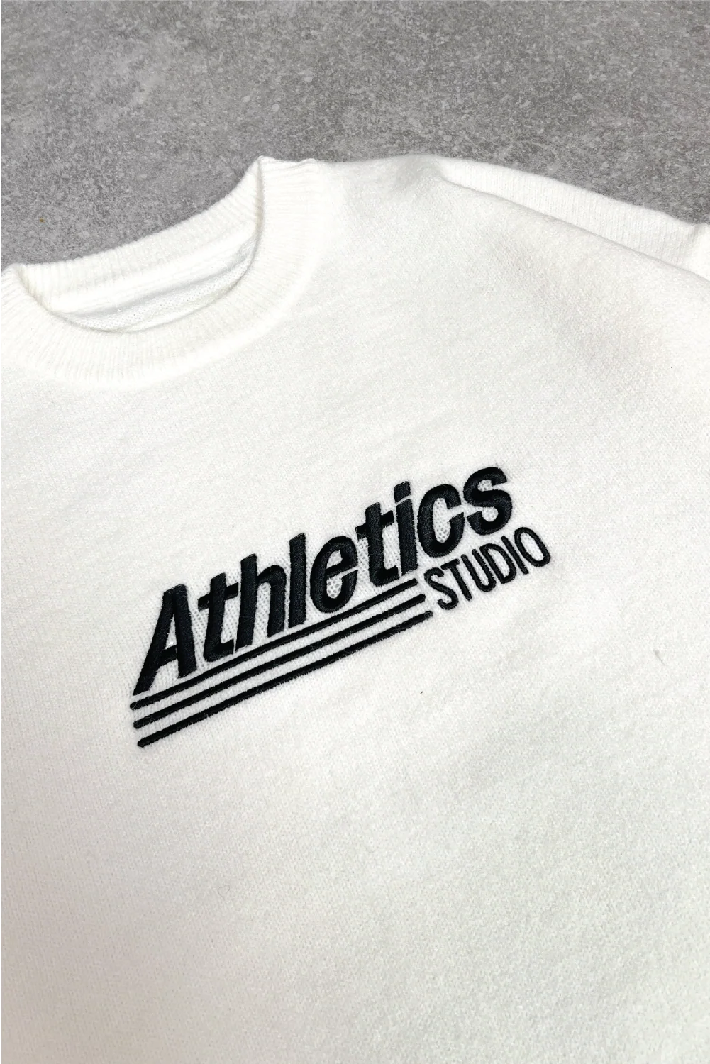 Athletics cream knit sweater - Image 2