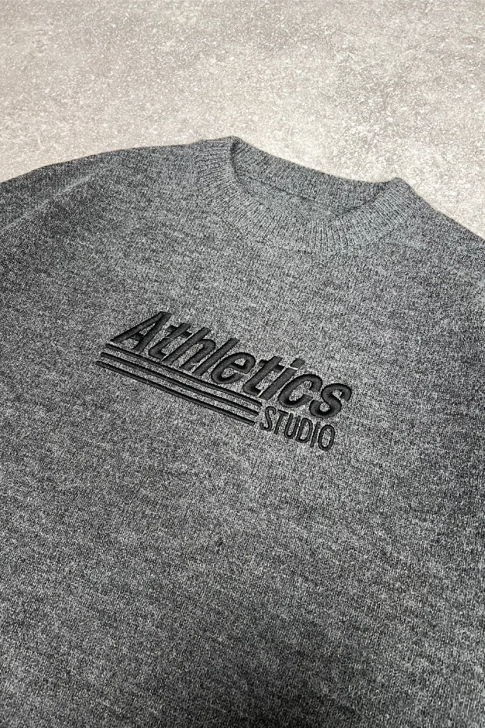 Athletics grey knit sweater - Image 2