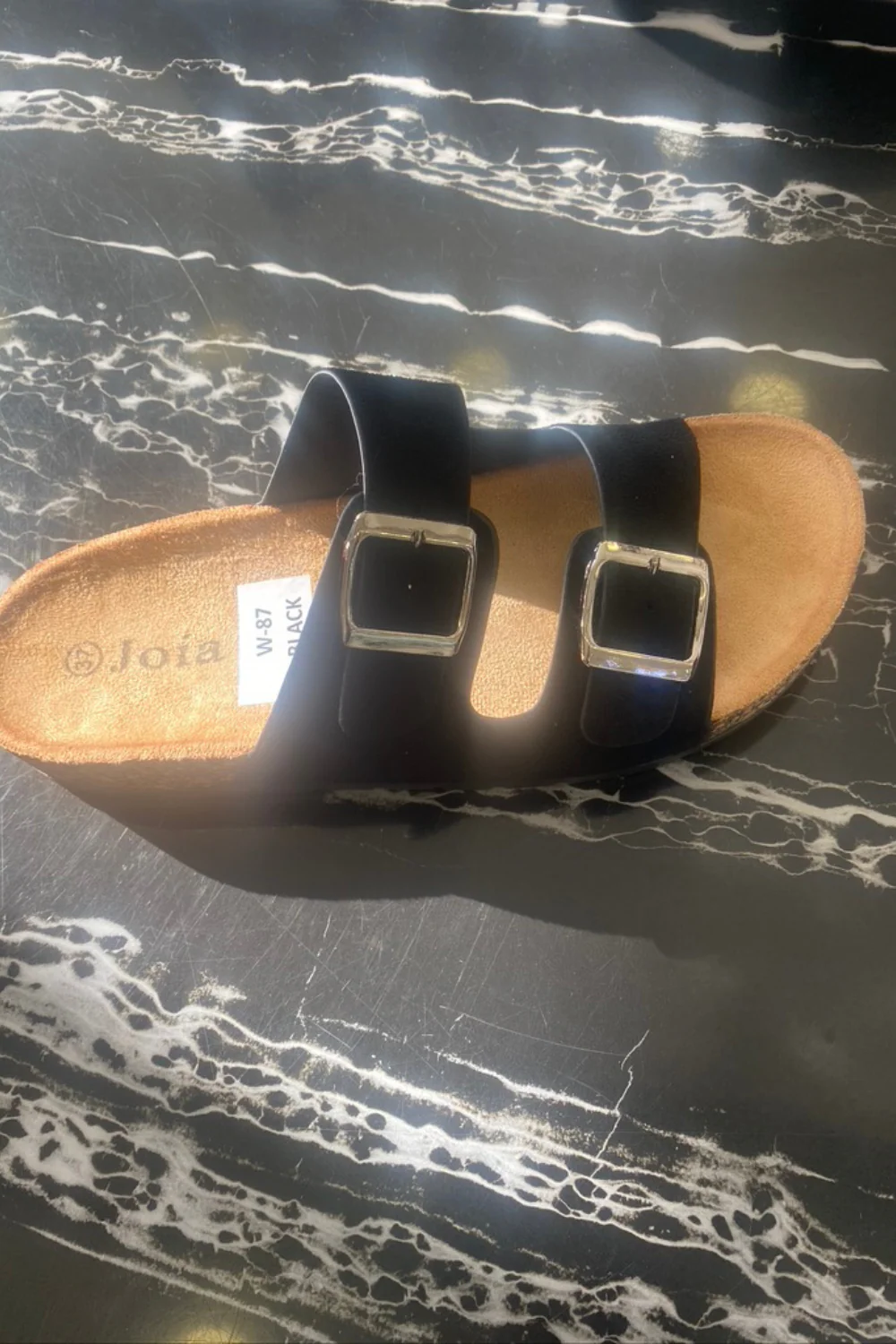 avaa black cross over buckle sandle - Image 2