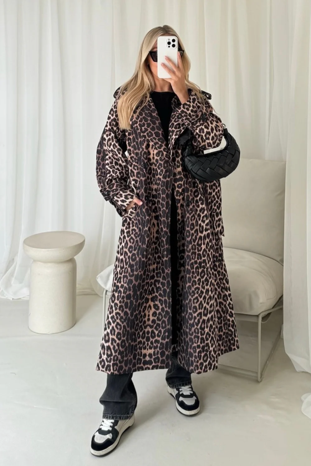 Cecilia leopard trench coat - Image 4