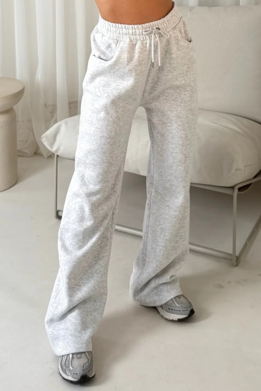 Chelsey marl grey straight leg jogger - Image 2
