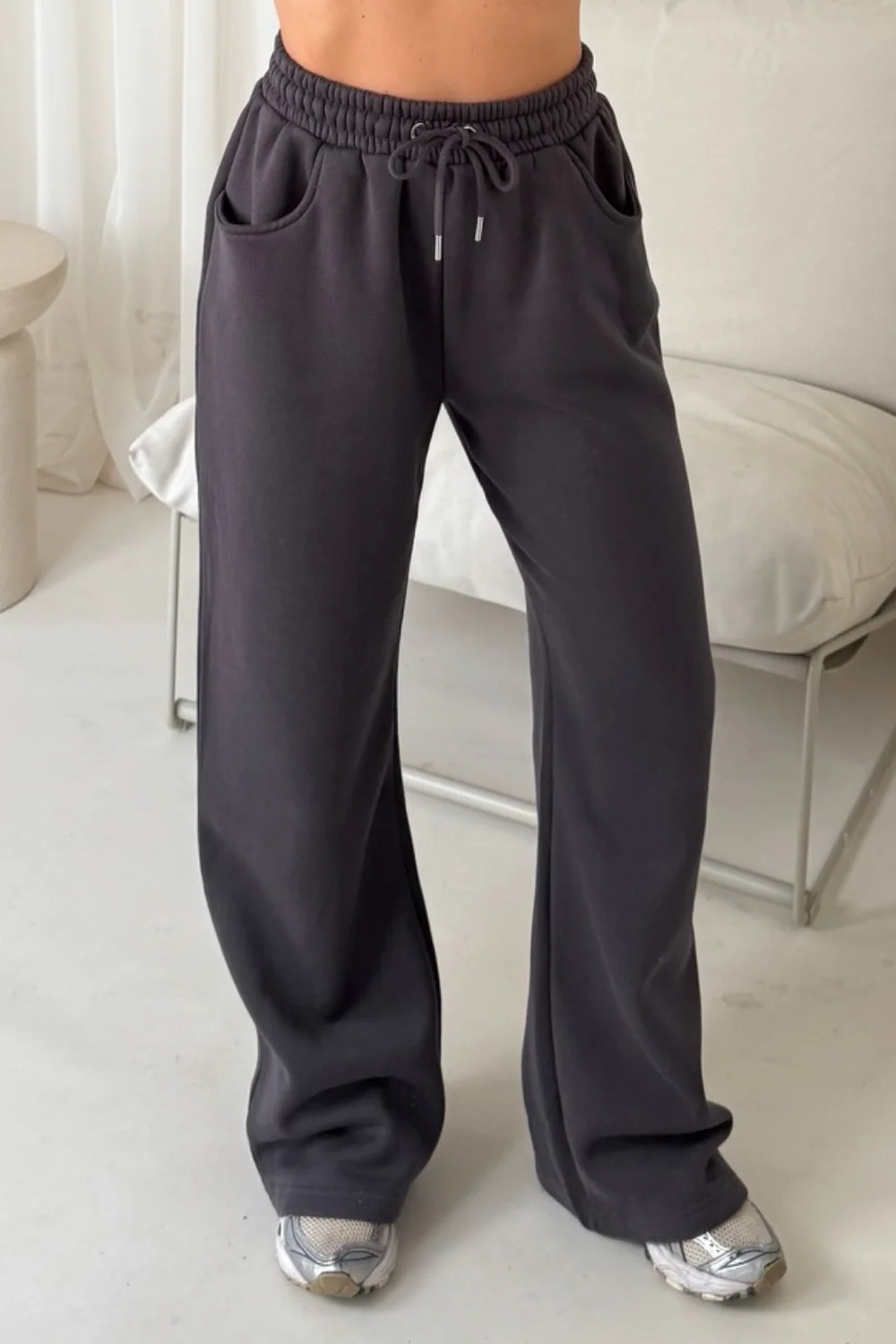 Chelsey steel grey straight leg jogger