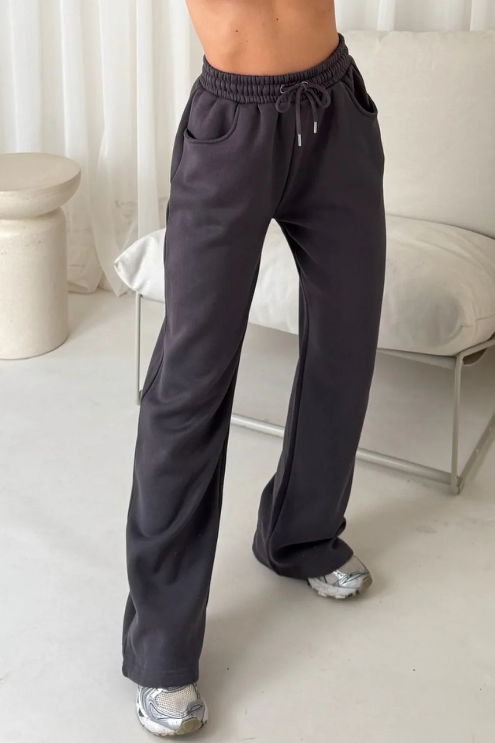 Chelsey steel grey straight leg jogger - Image 2