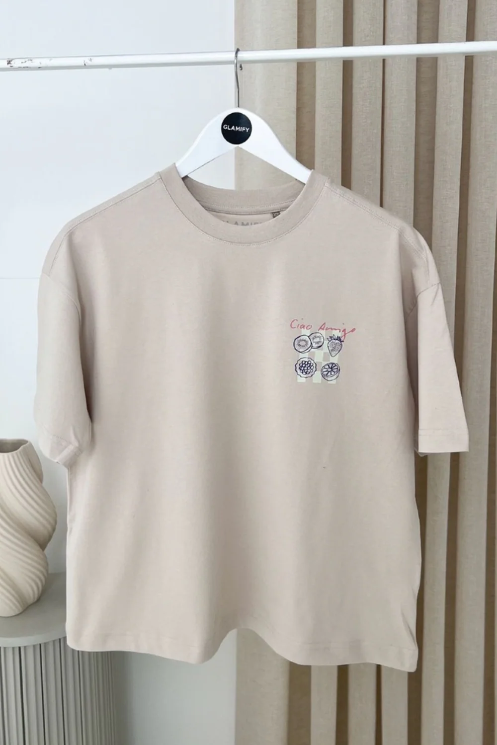 Ciao amigo back print stone boxy t-shirt - Image 6