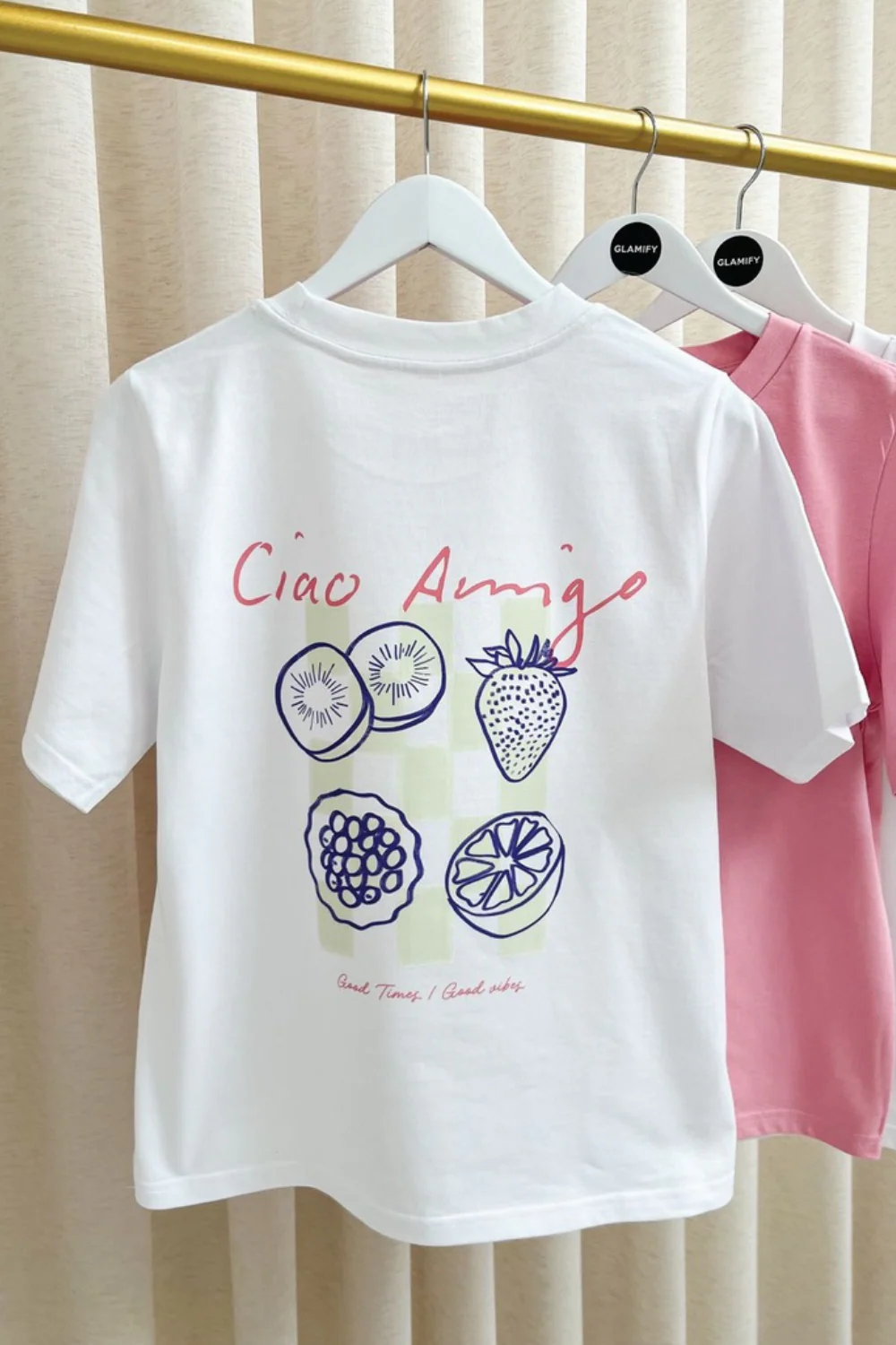 Ciao amigo white heavyweight printed t-shirt - Image 4