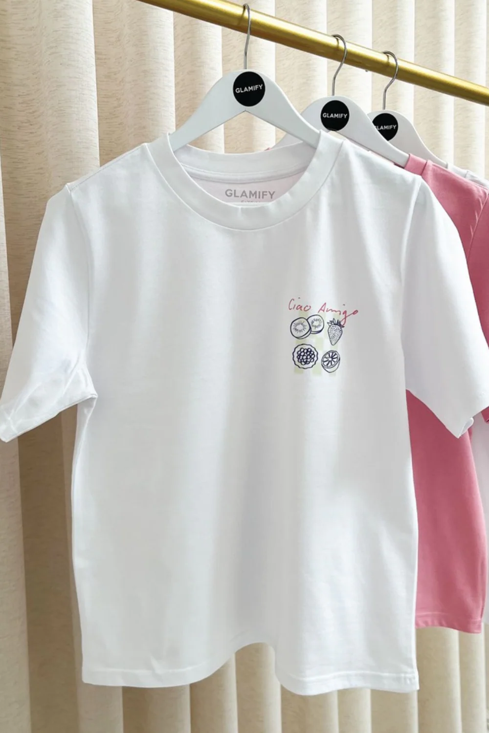 Ciao amigo white heavyweight printed t-shirt - Image 5