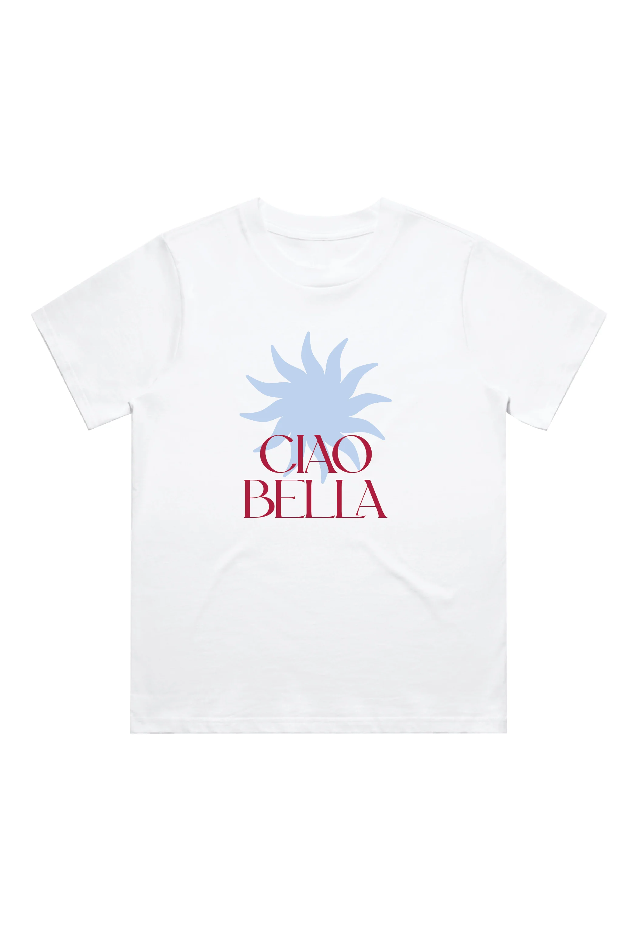 Ciao bella white printed heavyweight oversized t-shirt - Image 5