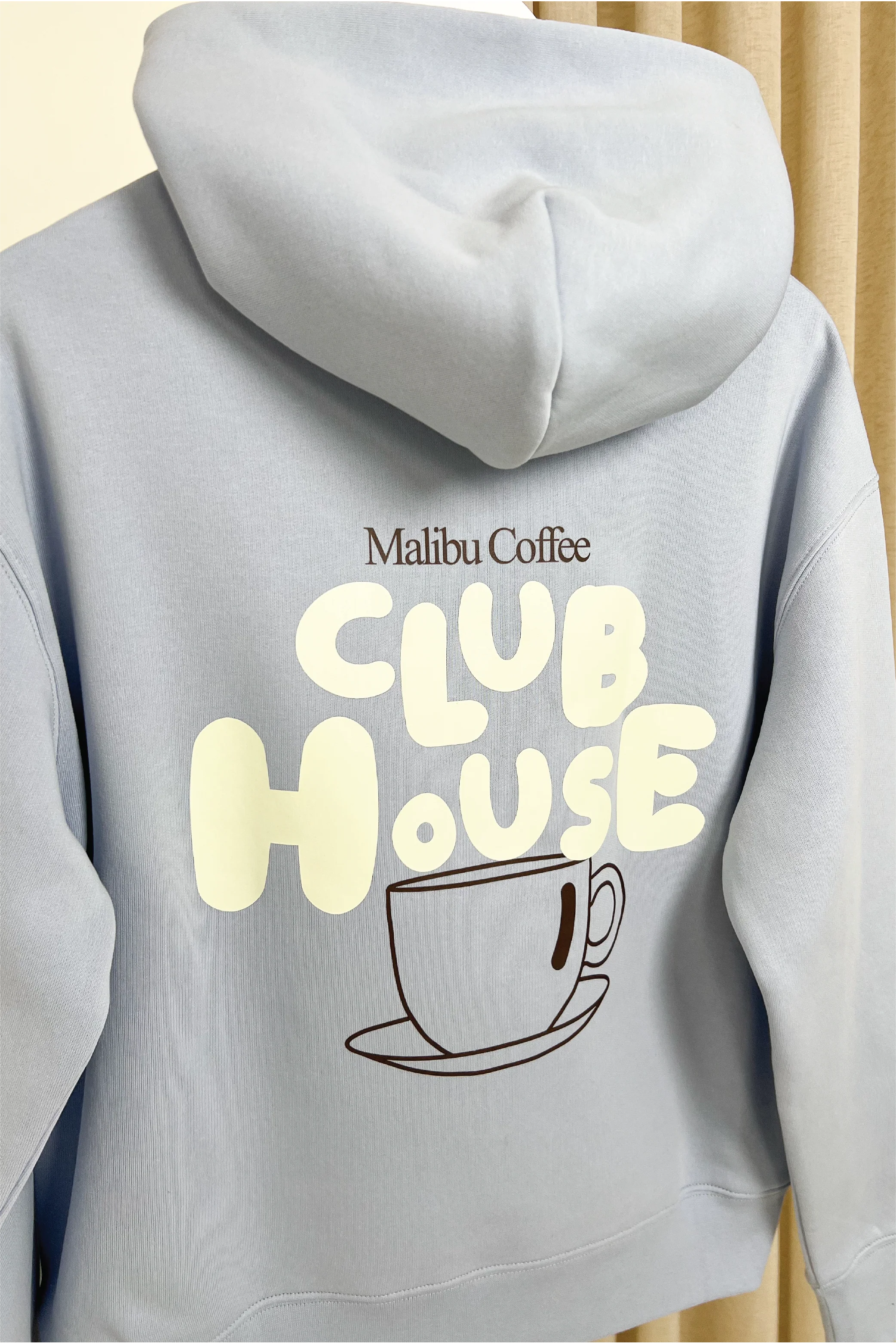 Club House faded blue printed premium hoodie - Image 6