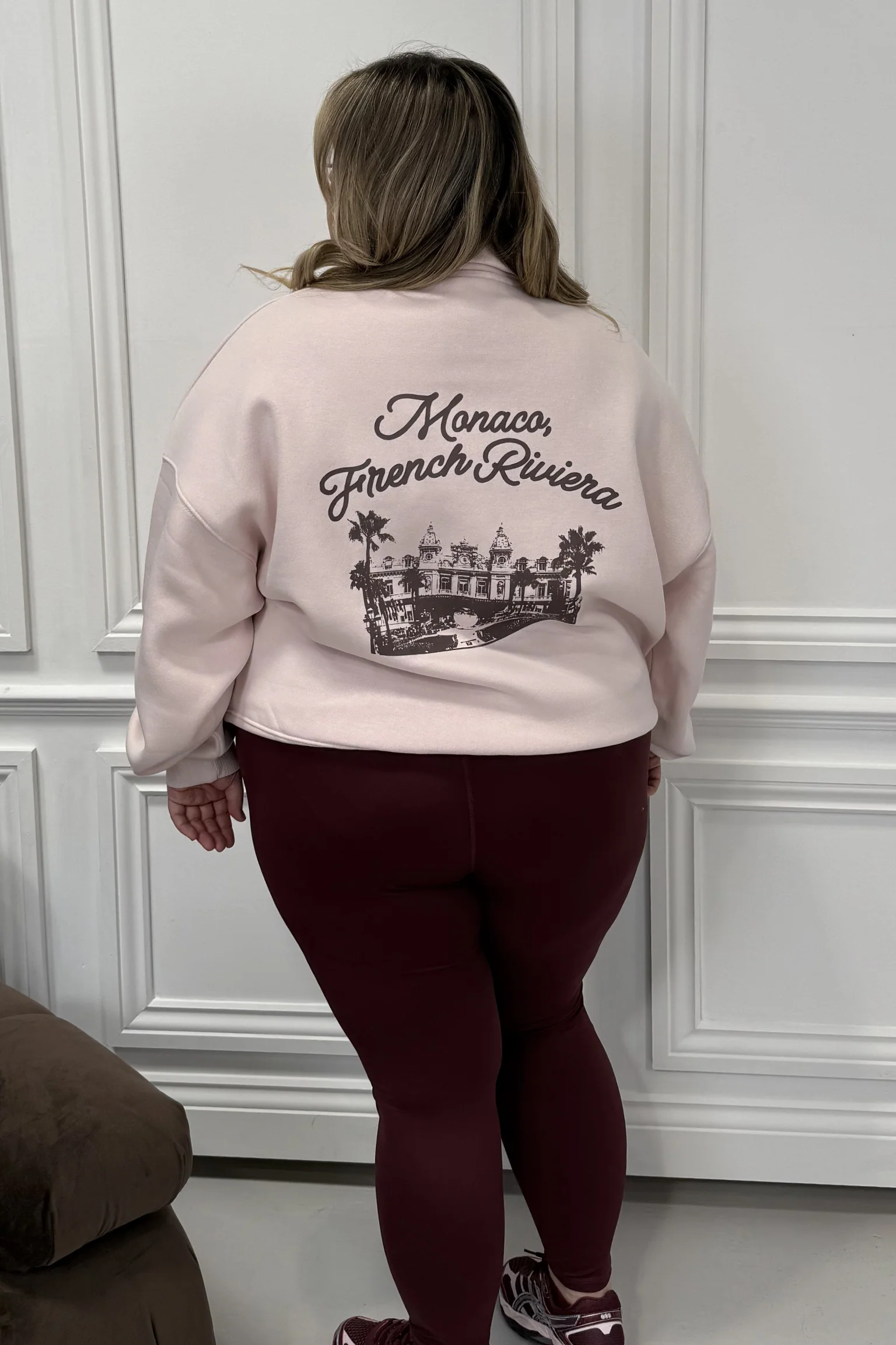 CURVE GLAMIFY EVERYDAY ESSENTIAL PRINTED MONACO PINK 3/4 ZIP
