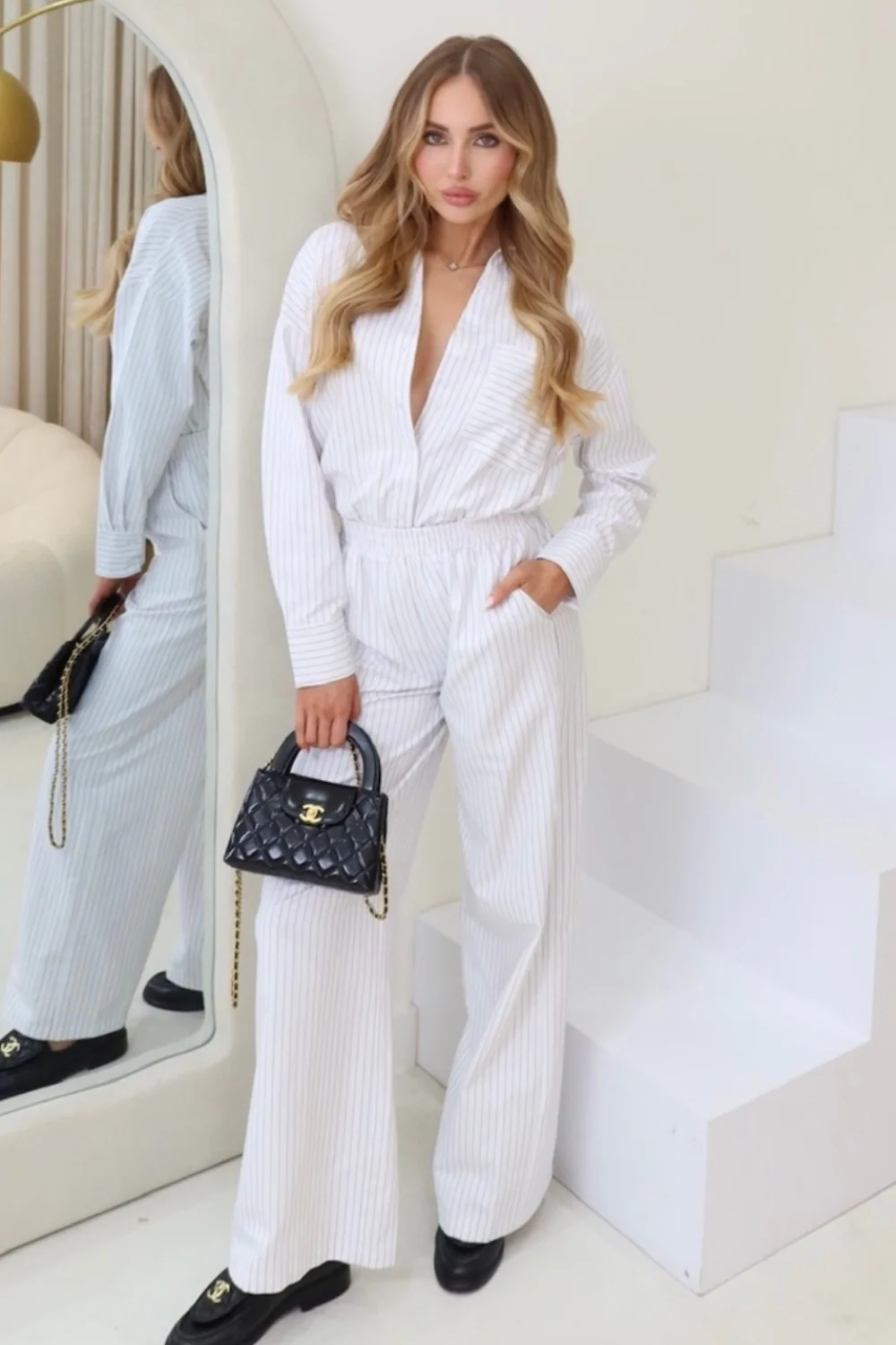 Daisy white striped shirt - Image 5