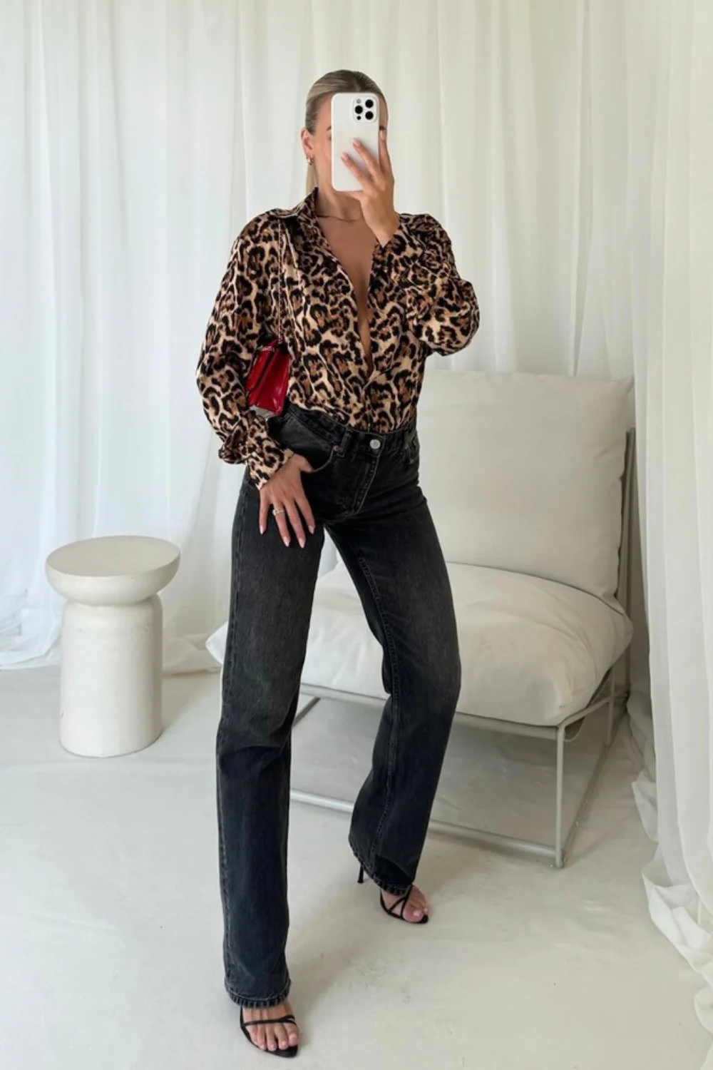 Eden leopard print shirt
