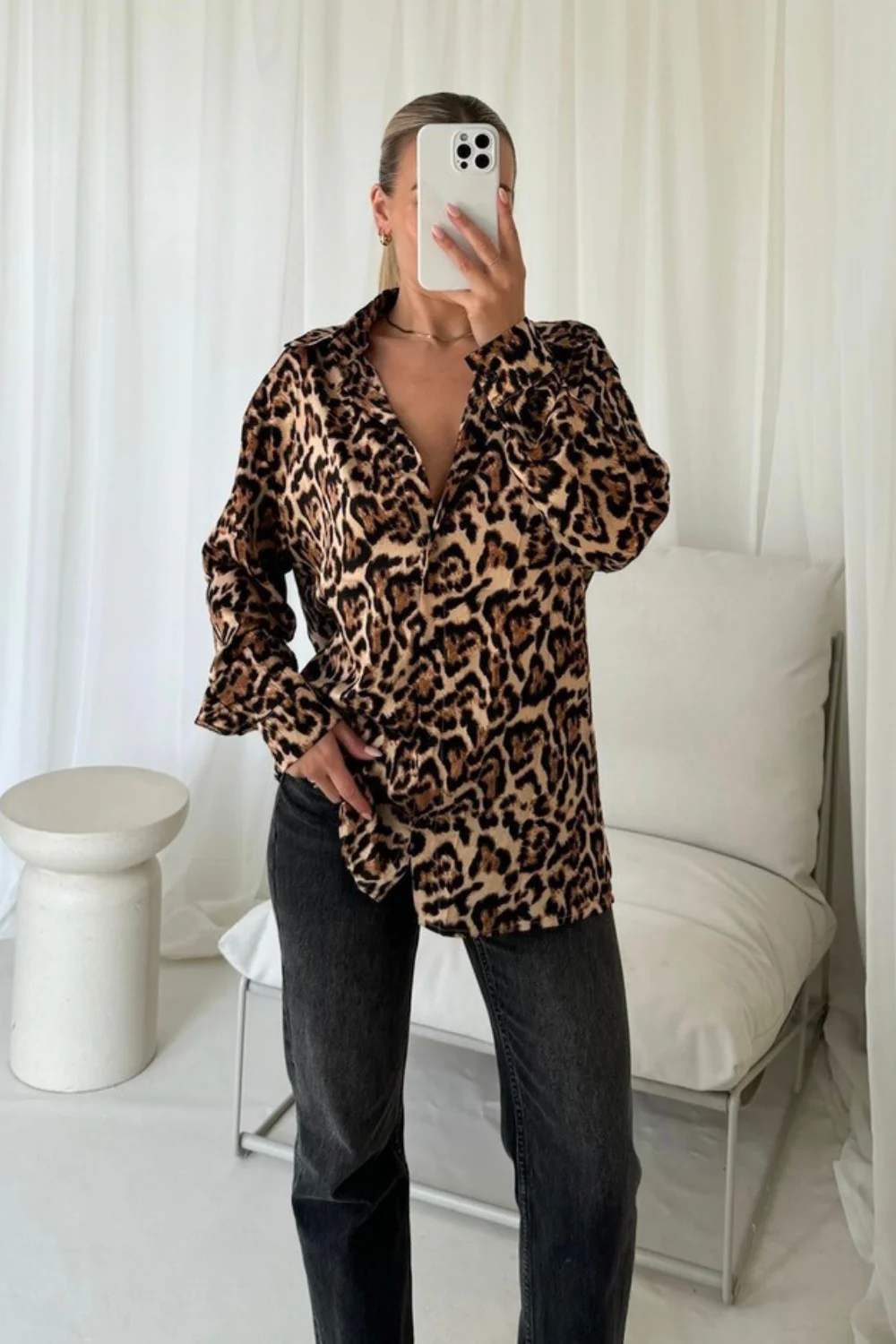 Eden leopard print shirt - Image 3