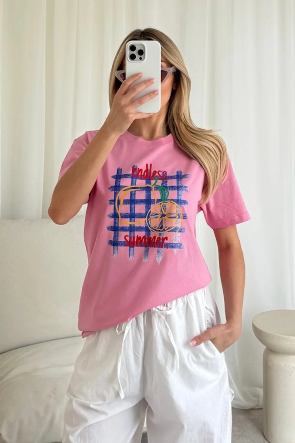 Endless summer Printed pink T-shirt - Image 2