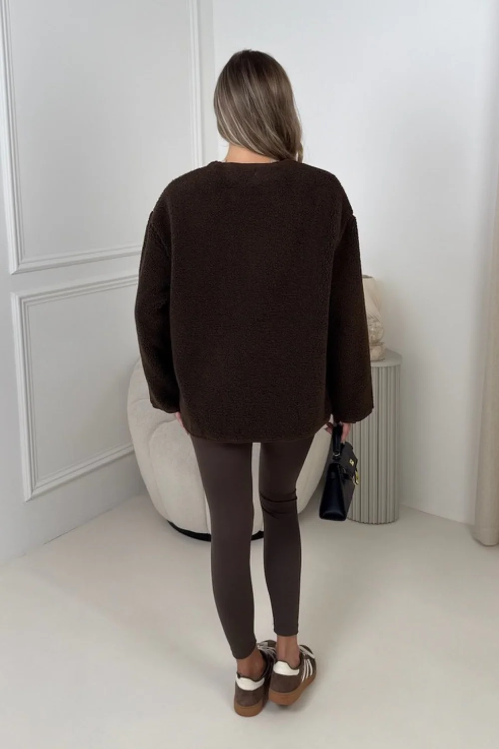 Evie Brown teddy jacket - Image 4