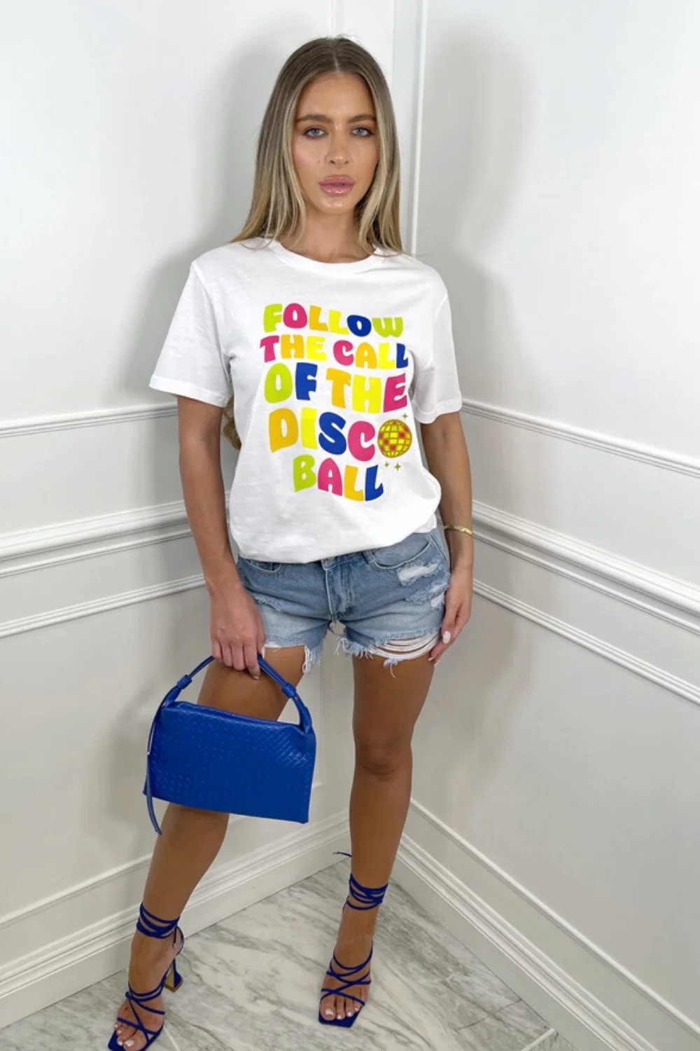 Follow the call printed white tee - Image 3