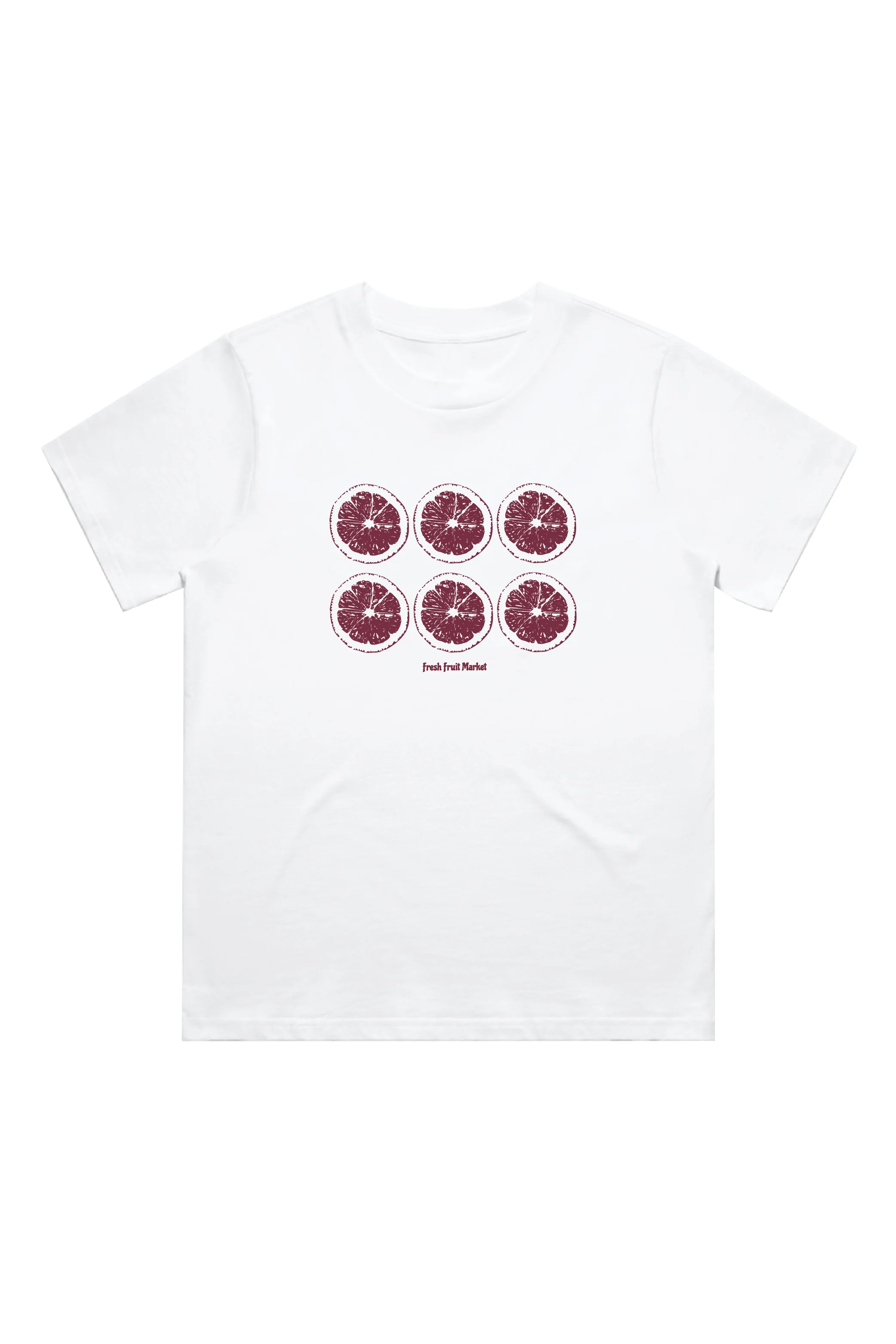 Fruit Market white printed heavyweight oversized t-shirt - Image 2