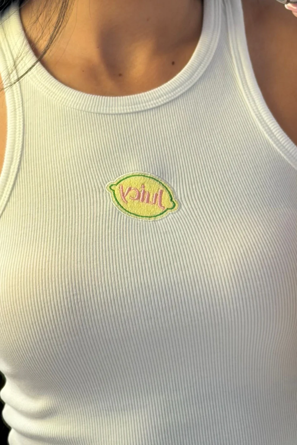 GEORGIA JUICY WHITE EMBROIDERED VEST - Image 2