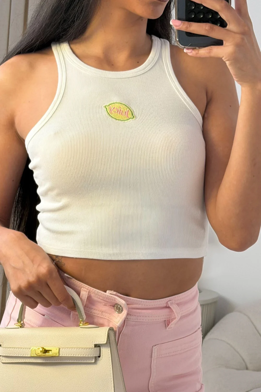 GEORGIA JUICY WHITE EMBROIDERED VEST - Image 3