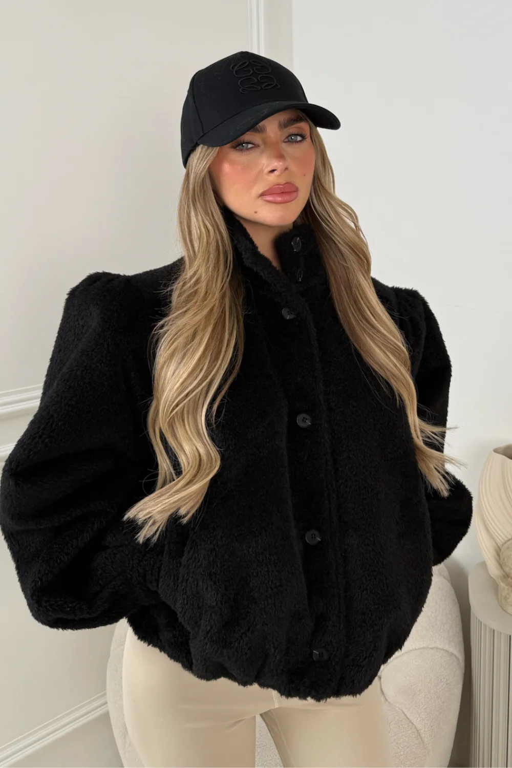 GLAMIFY BLACK EMBROIDERED CAP - Image 2
