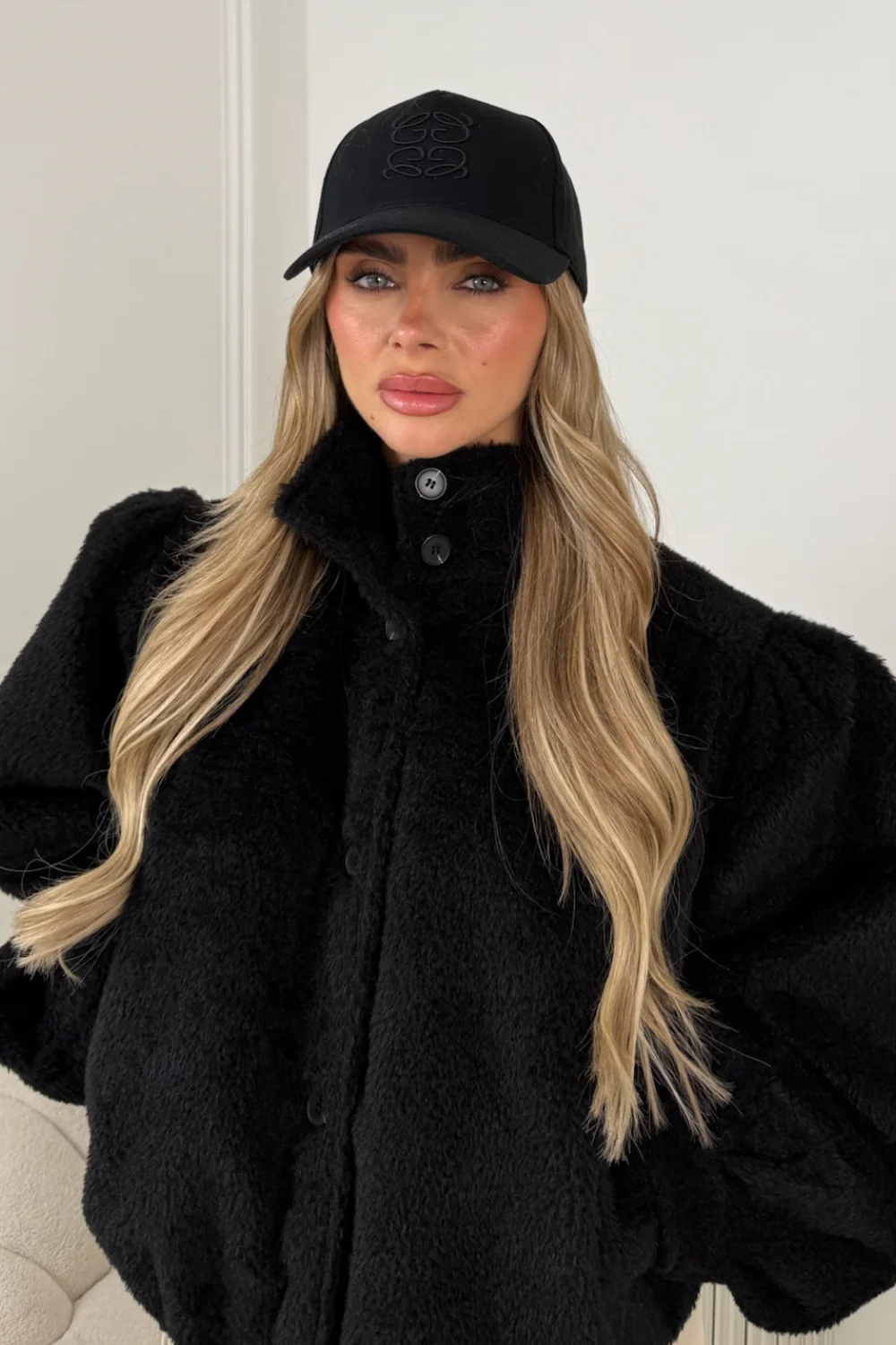 GLAMIFY BLACK EMBROIDERED CAP - Image 3