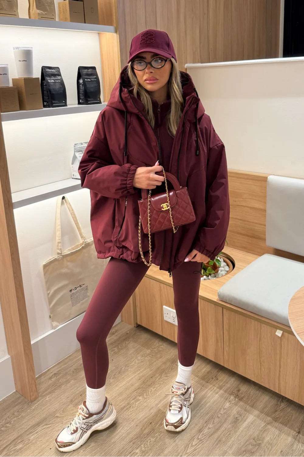 GLAMIFY BURGUNDY EMBROIDERED CAP - Image 2