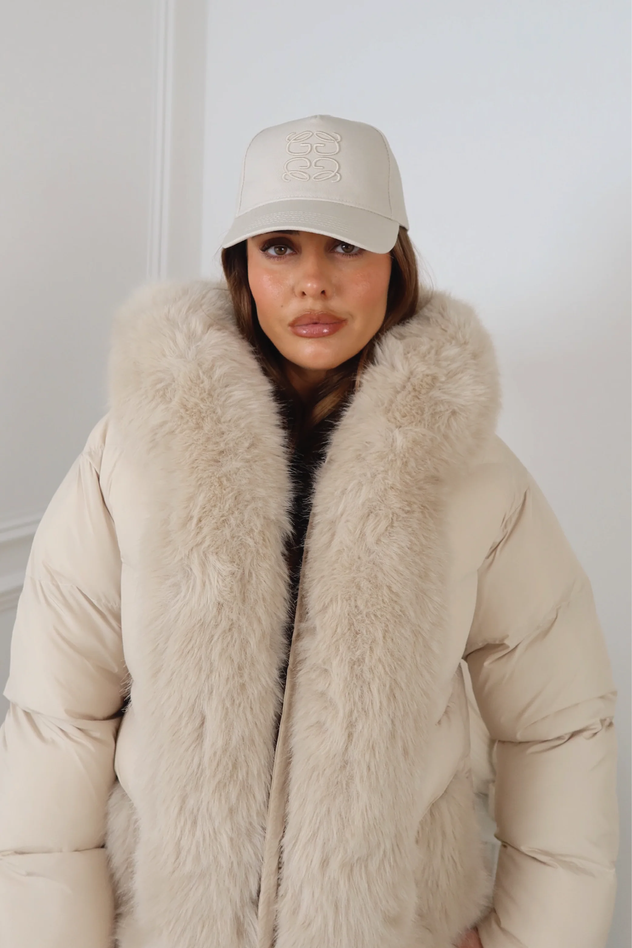 GLAMIFY CREAM EMBROIDERED CAP - Image 3