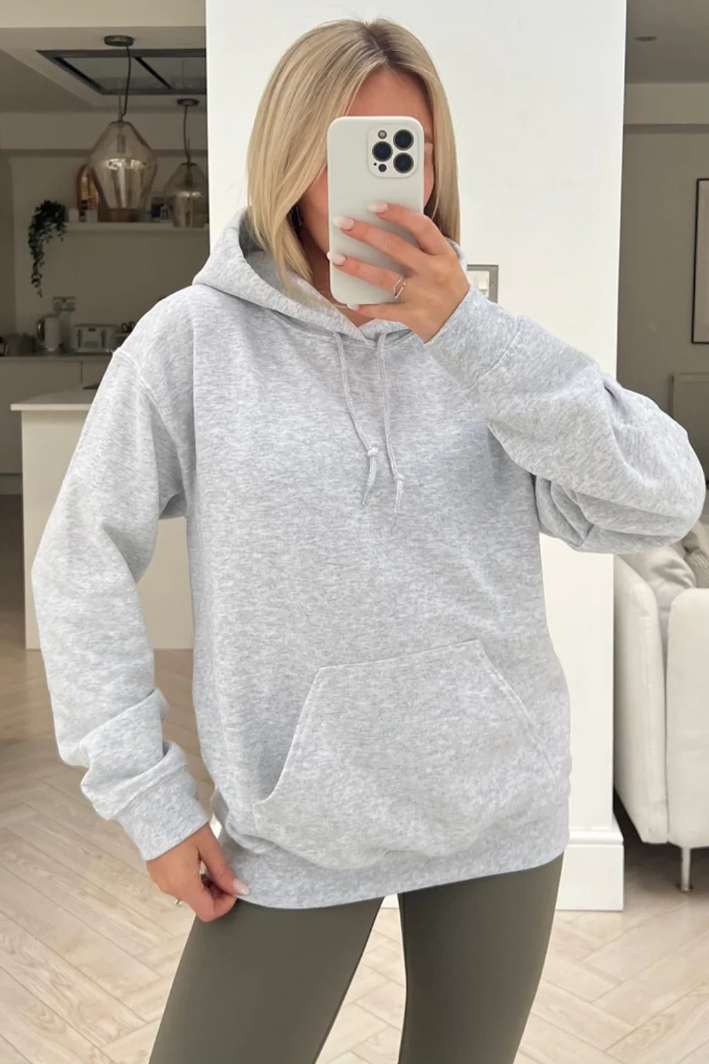 Glamify Essentials Grey Hoodie - Image 3