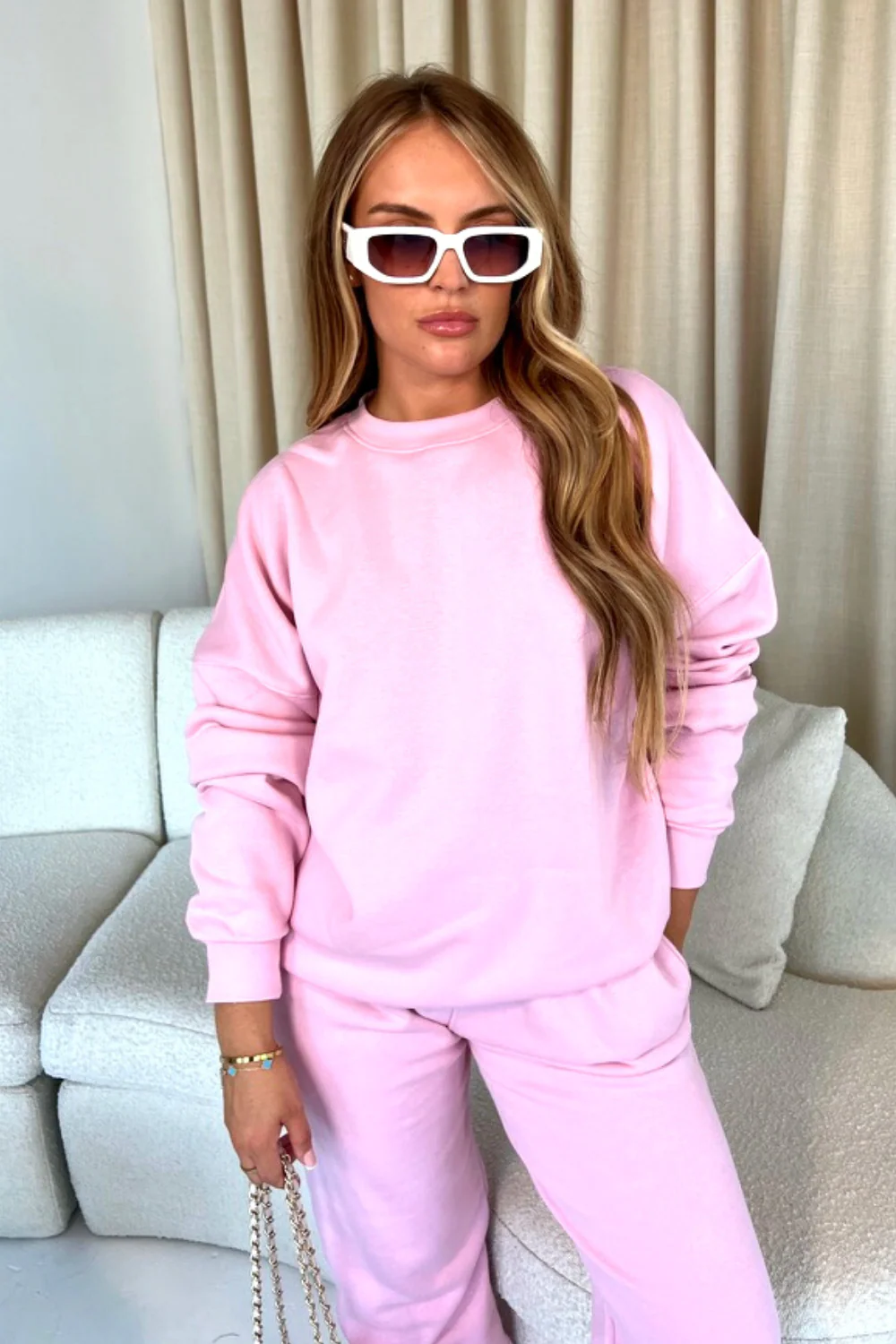 Glamify basics baby pink sweatshirt - Image 2