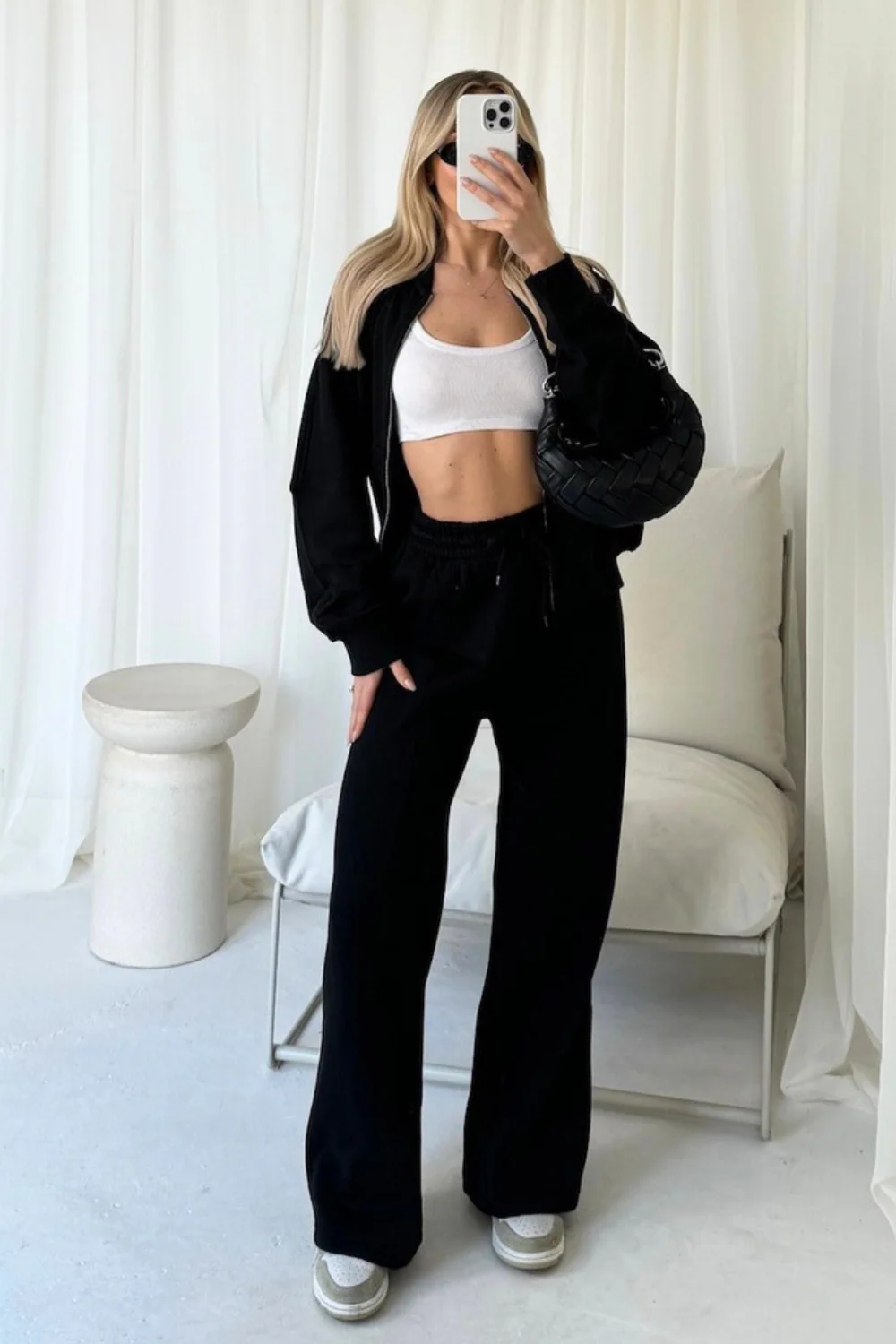 Glamify premium black bomber jacket - Image 3
