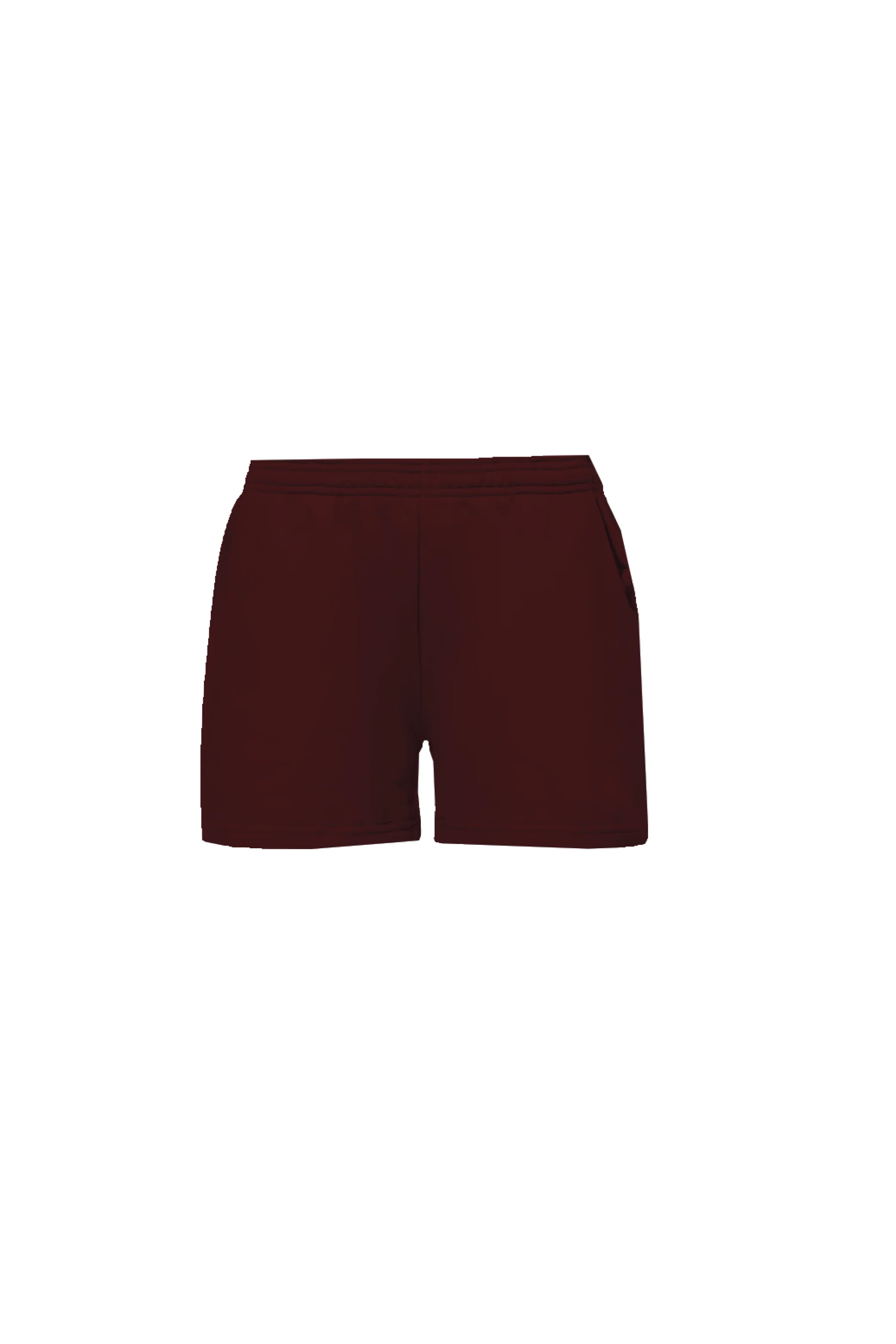 GLAMIFY EVERYDAY ESSENTIAL BURGUNDY SHORTS - Image 5