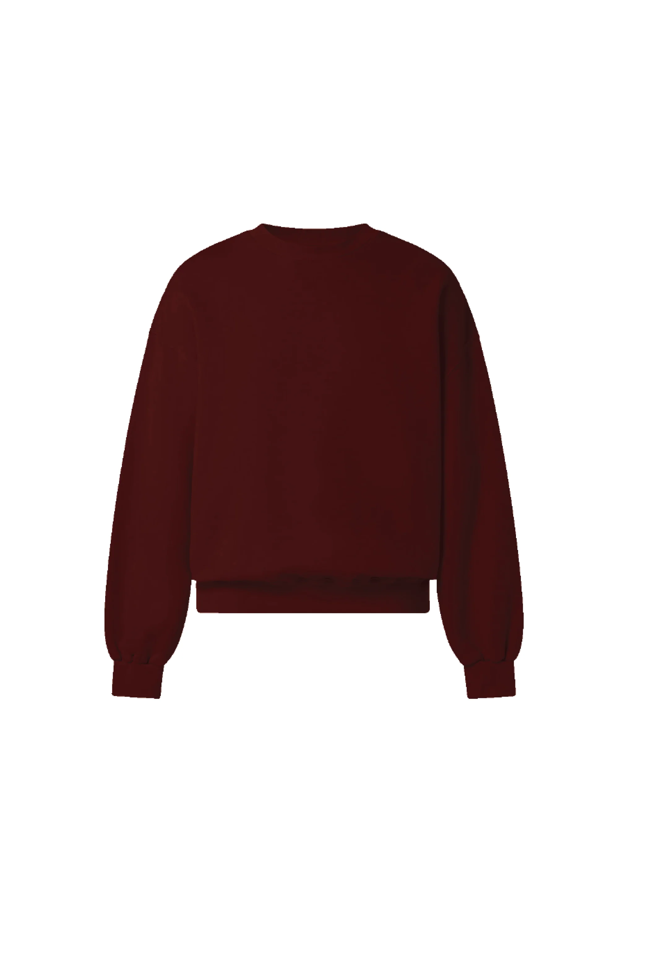 GLAMIFY EVERYDAY ESSENTIAL BURGUNDY SWEATSHIRT - Image 3