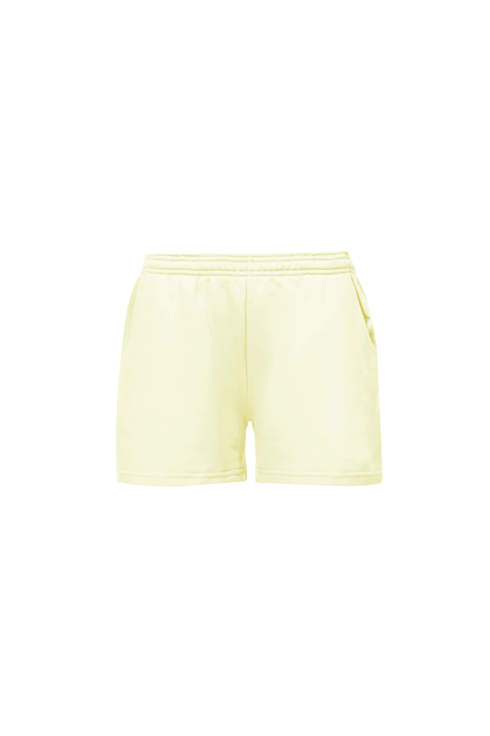 GLAMIFY EVERYDAY ESSENTIAL BUTTER YELLOW SHORTS - Image 4