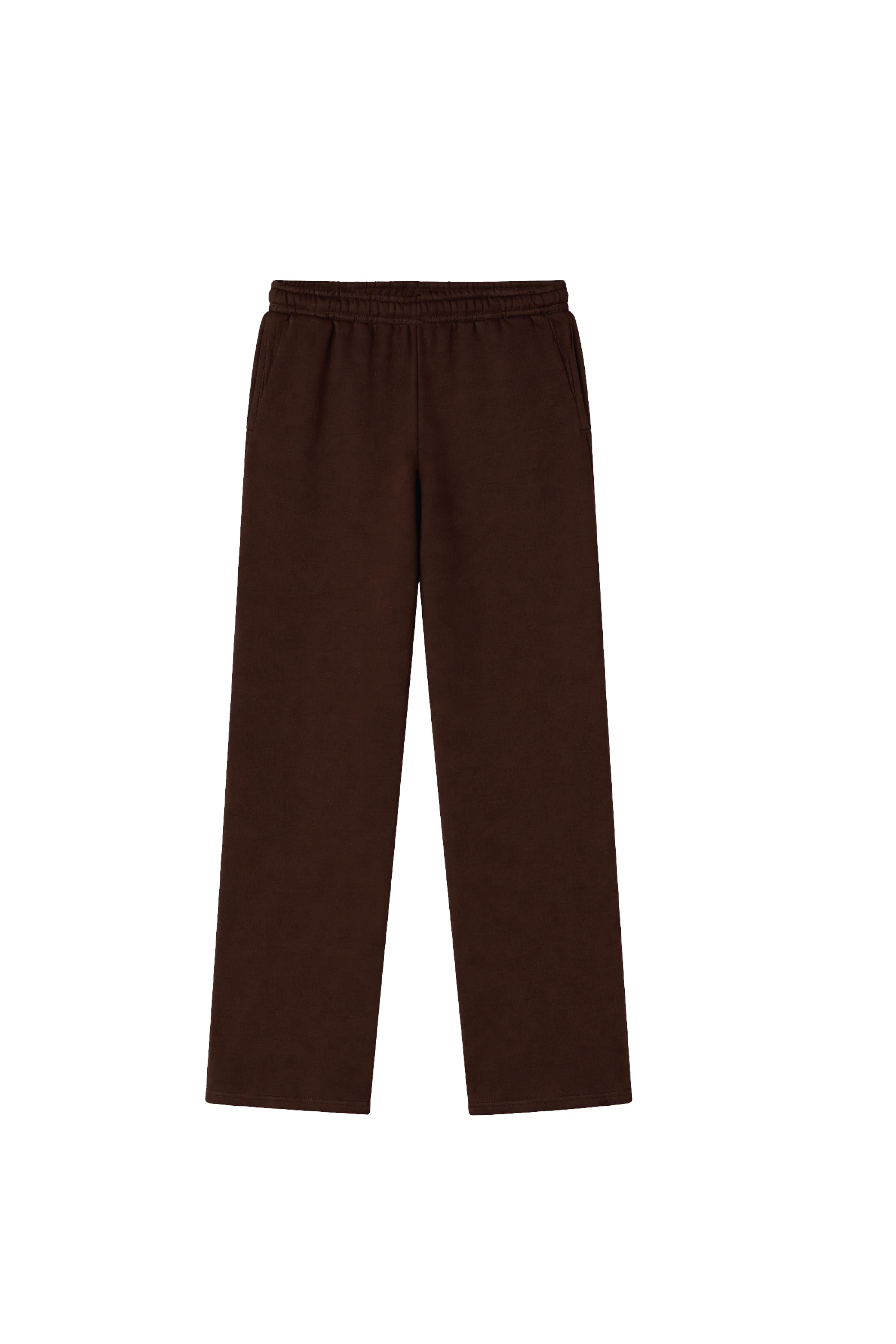 GLAMIFY EVERYDAY ESSENTIAL CHOCOLATE STRAIGHT LEG JOGGERS - Image 4