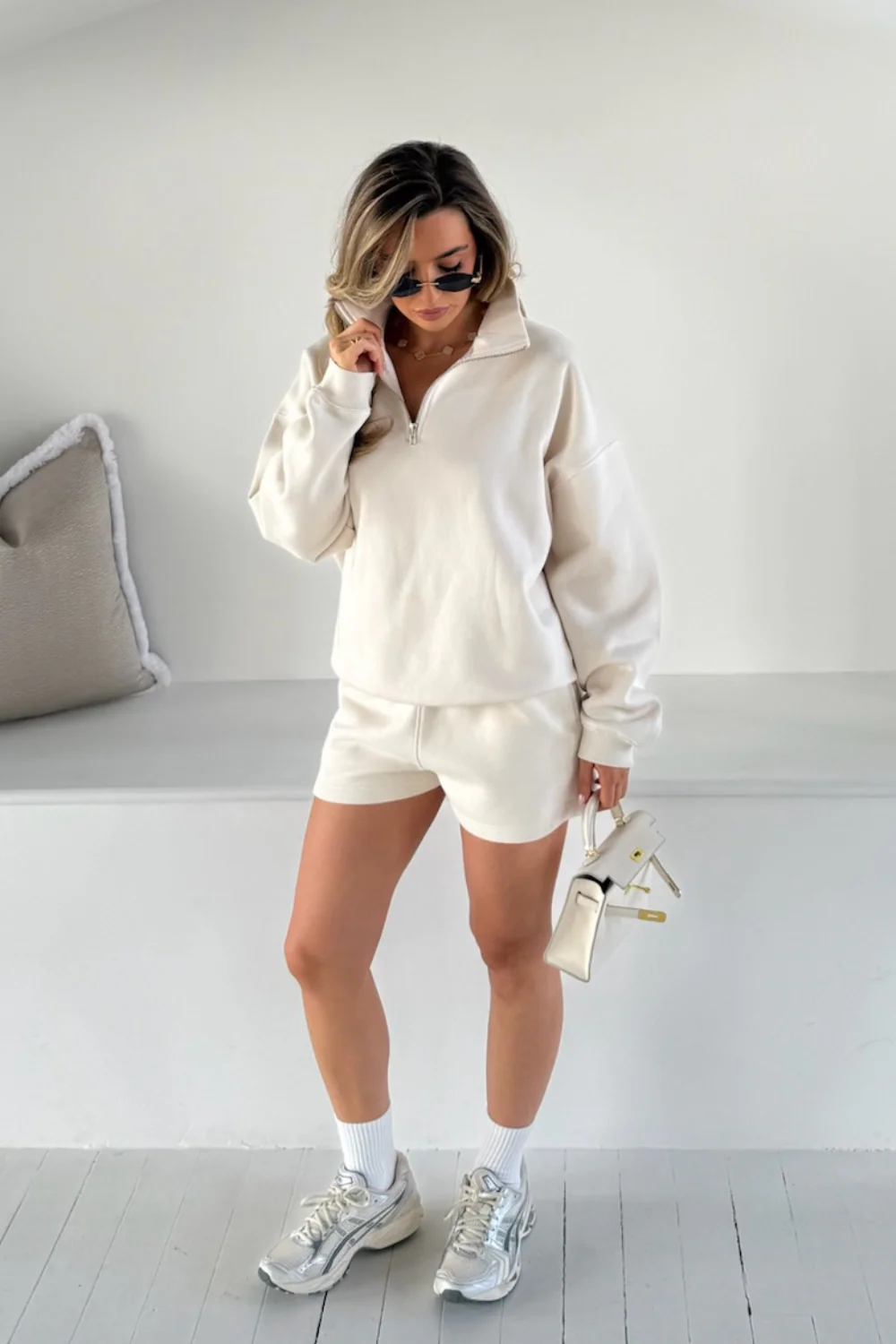 Glamify everyday essential ivory 3/4 zip - Image 8