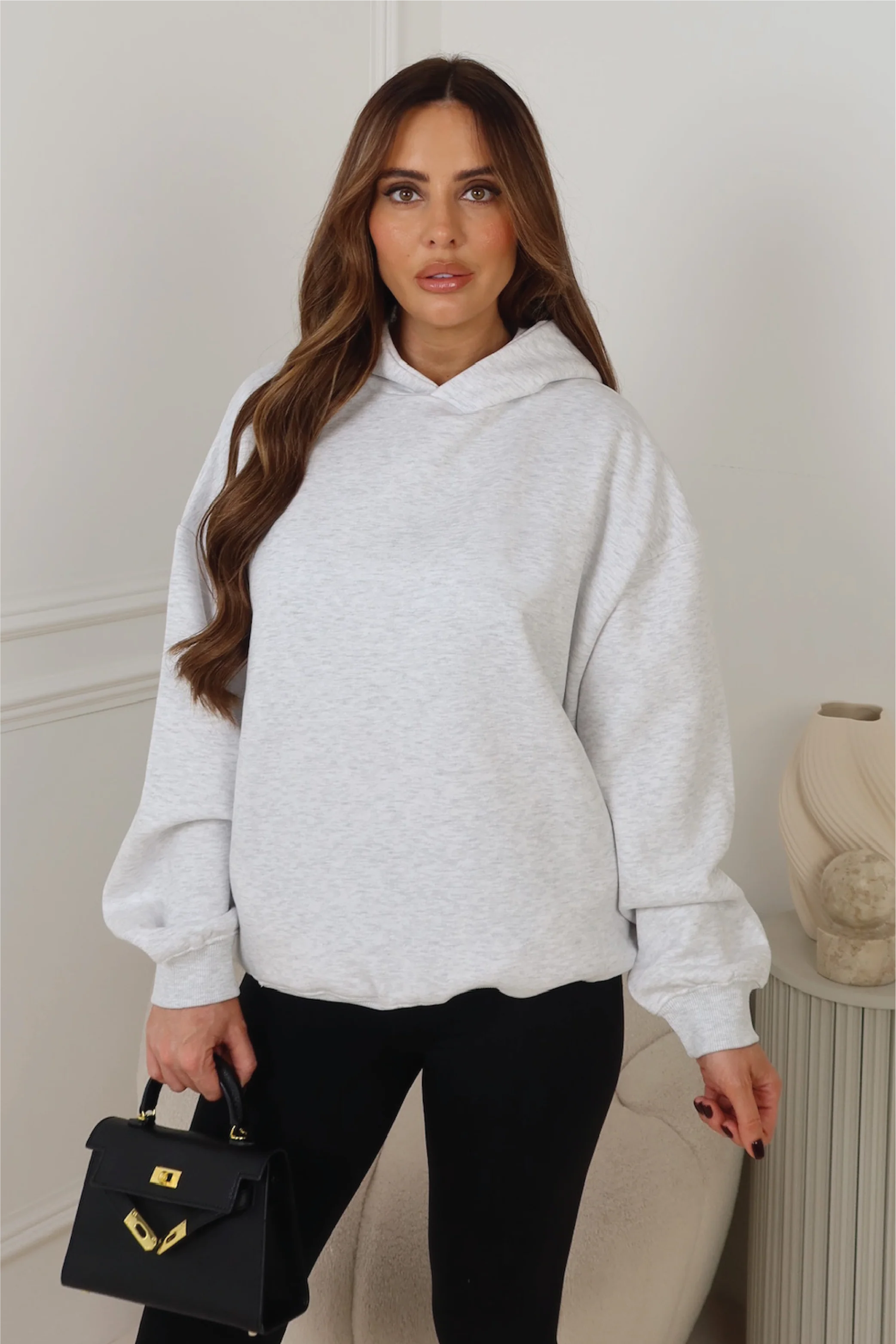 GLAMIFY EVERYDAY ESSENTIAL Light marl hoodie - Image 3