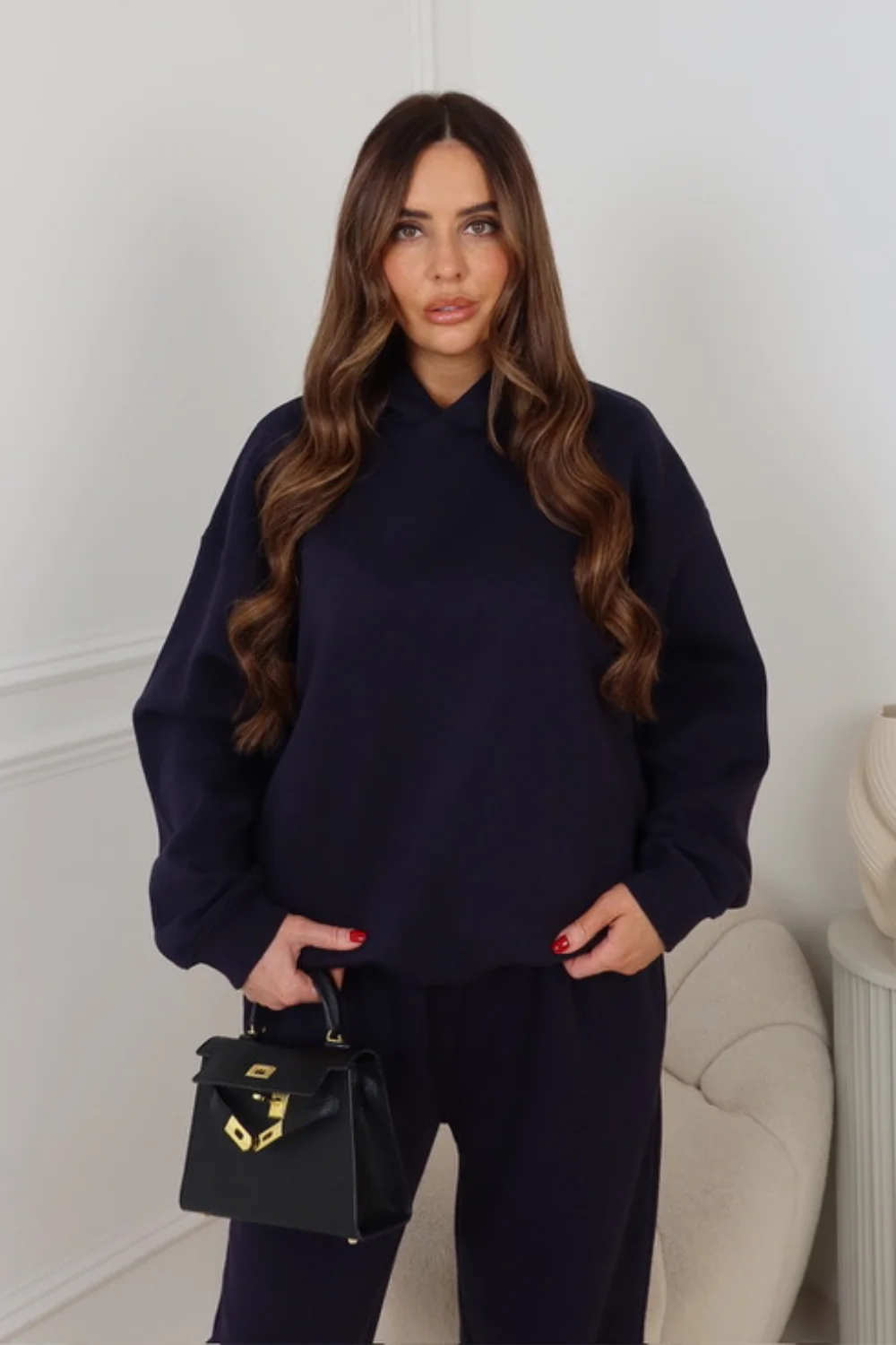GLAMIFY EVERYDAY ESSENTIAL navy hoodie - Image 2