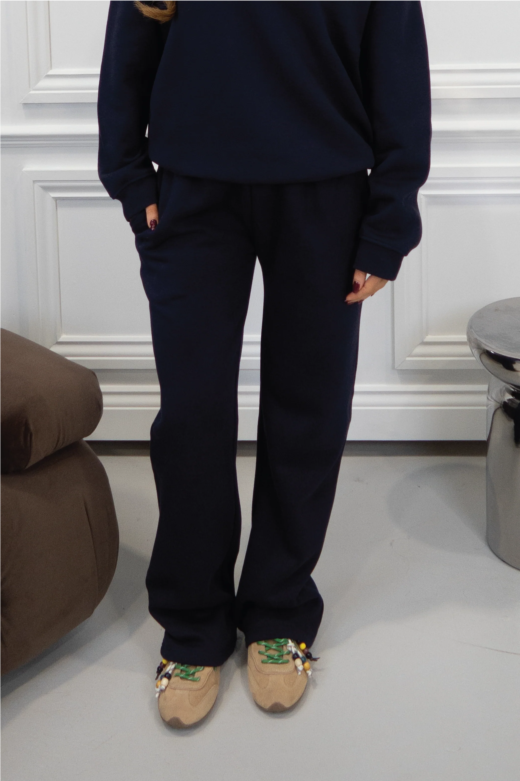 Glamify everyday essential navy straight leg jogger