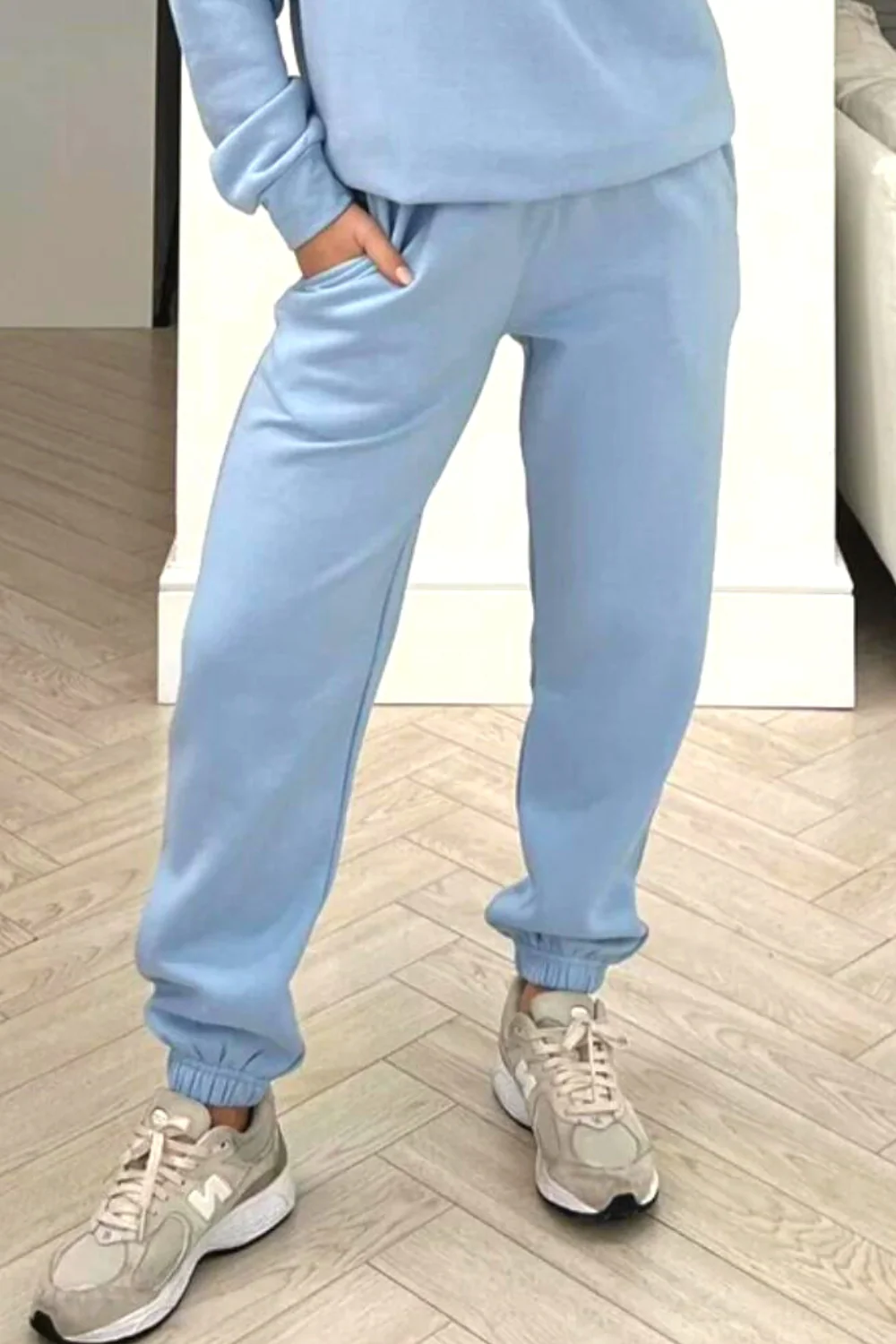 Glamify basics relaxed baby blue jogger - Image 2