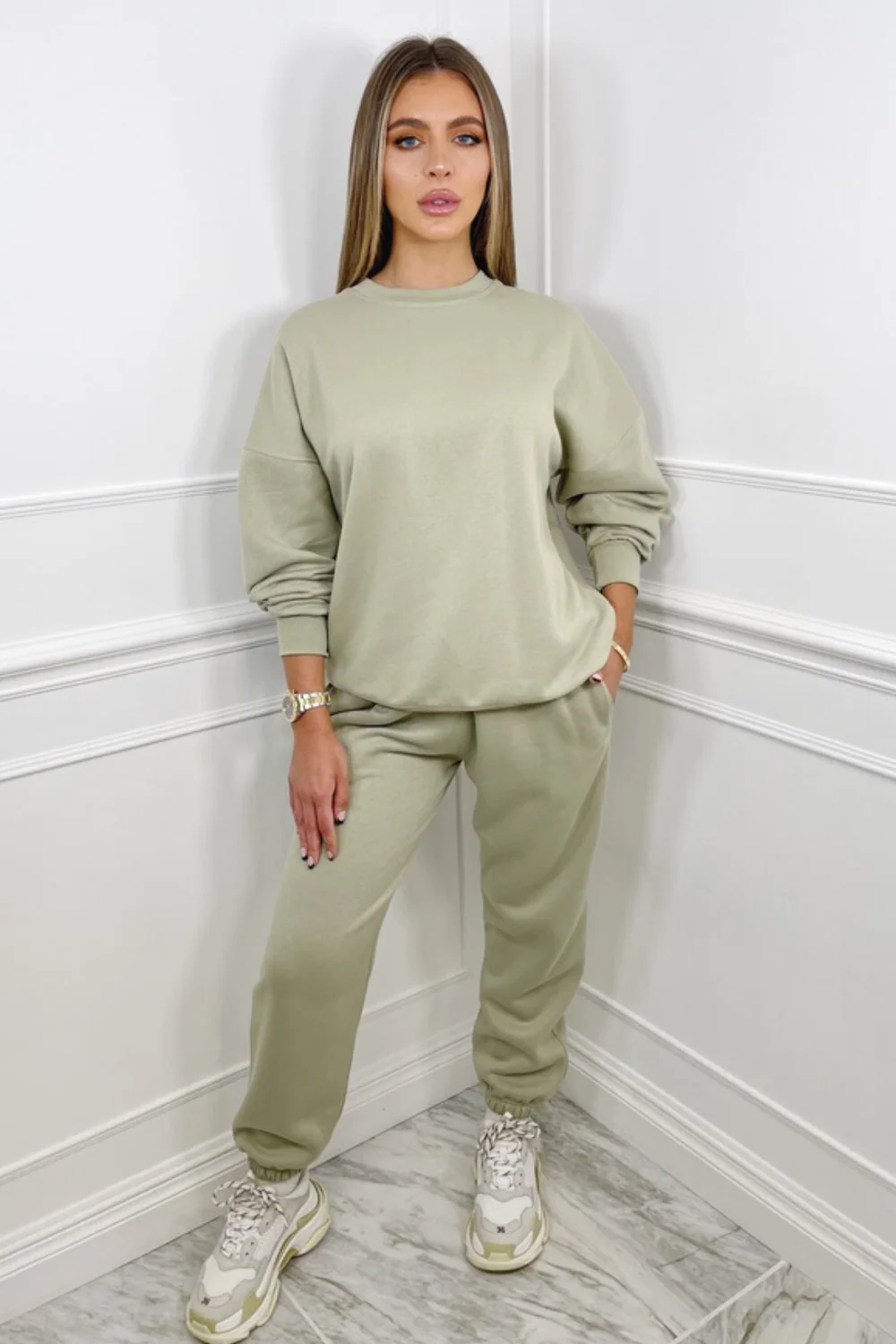 Glamify sage sweater essential loungewear set - Image 3