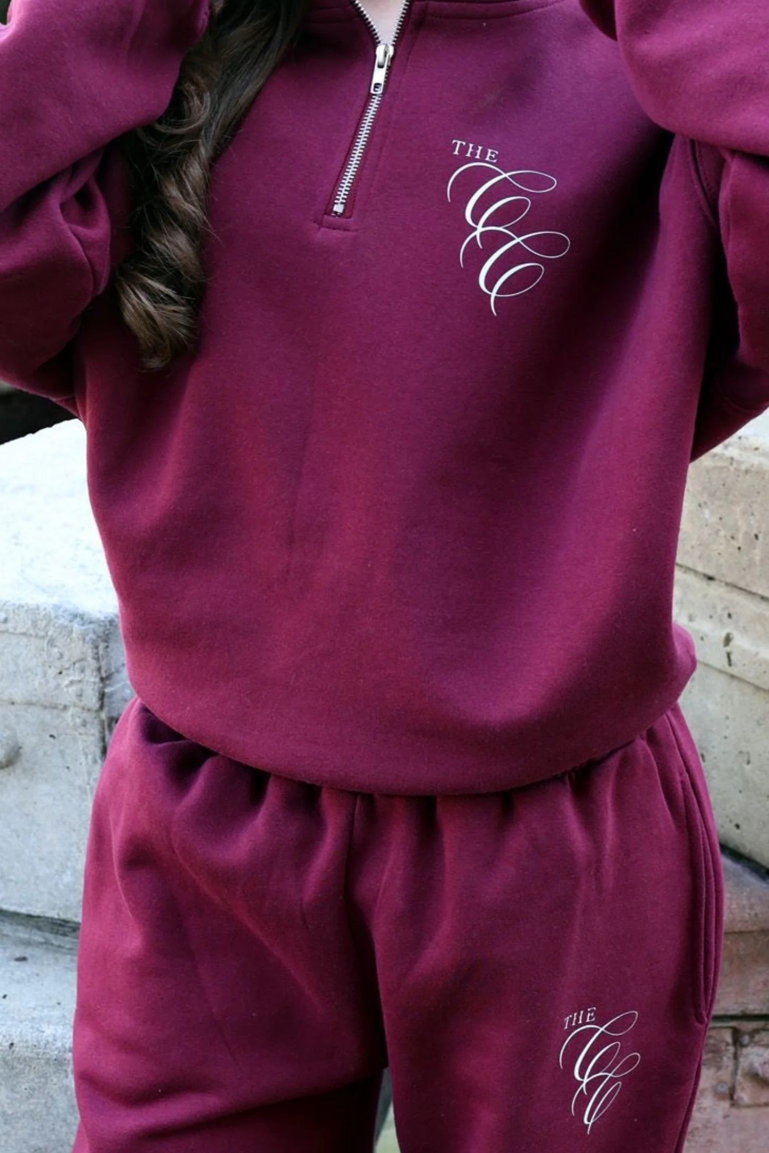 CONTENT CLIQUE BURGUNDY SWEATPANTS