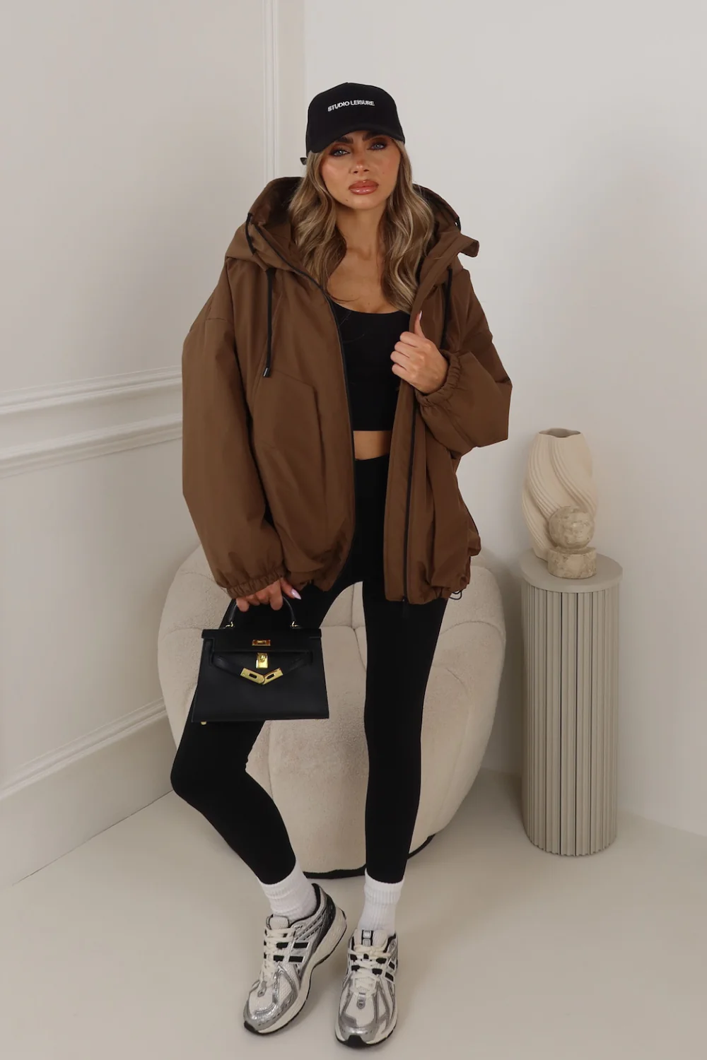 HALLEY CHOCOLATE HOODED JACKET - Image 4